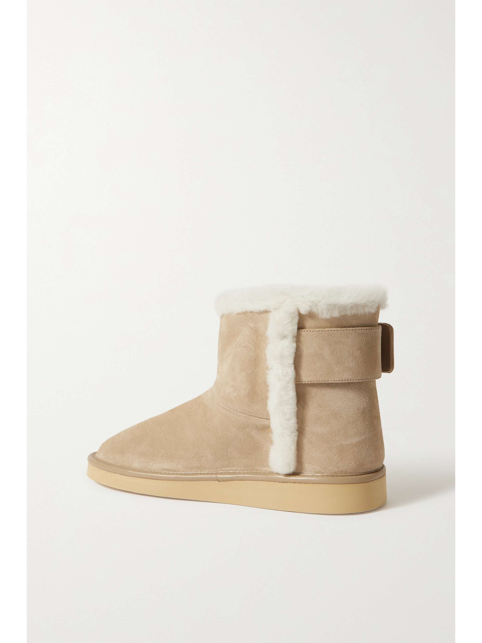 ROGER VIVIER Winter Viv crystal-embellished shearling-lined suede ankle boots