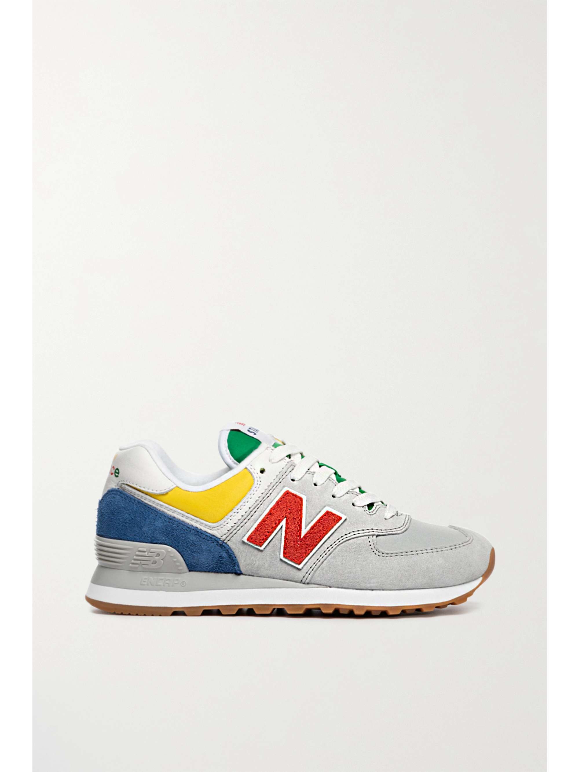 New Balance 574 suede and mesh sneakers 