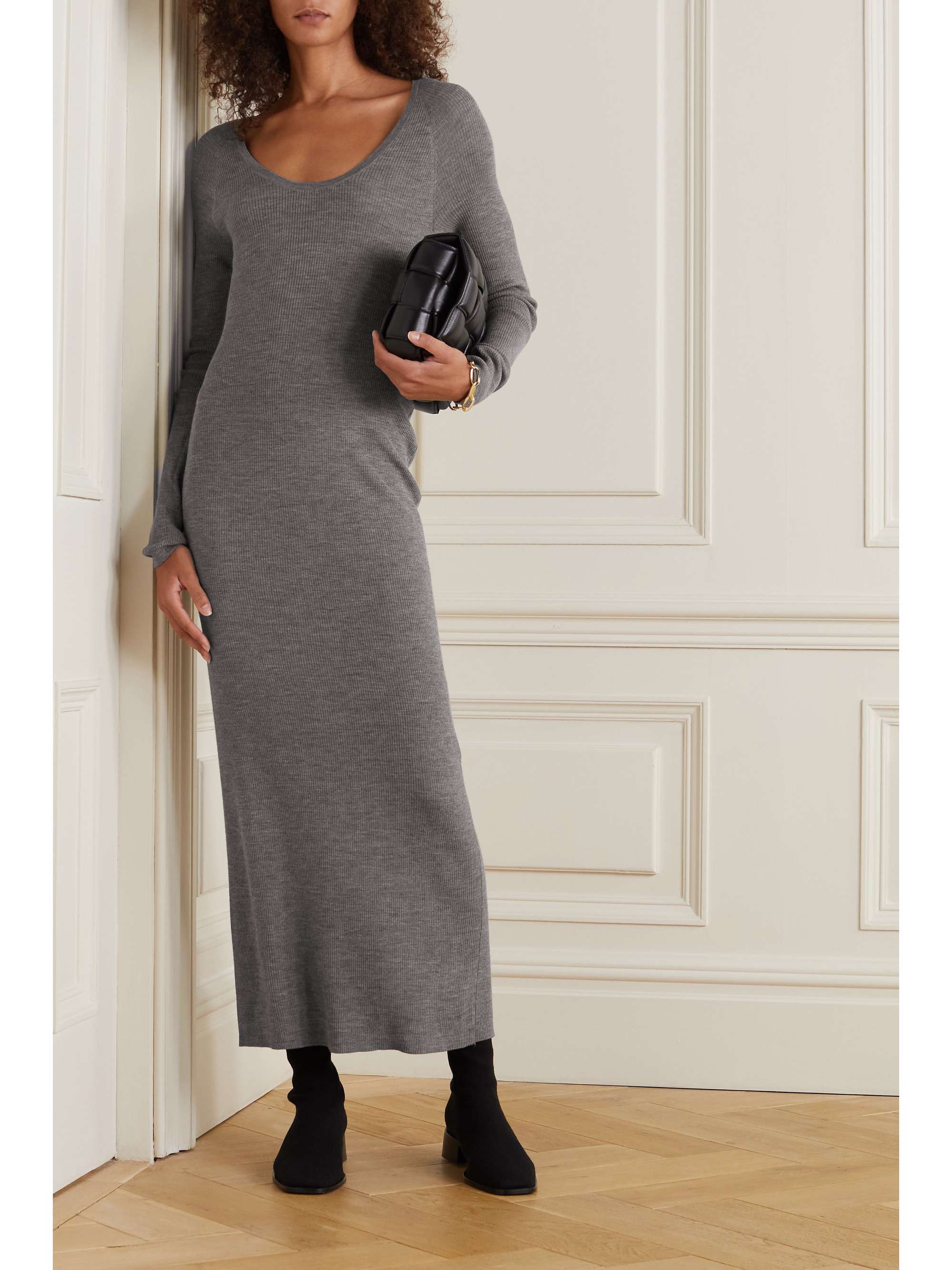 wool maxi dress