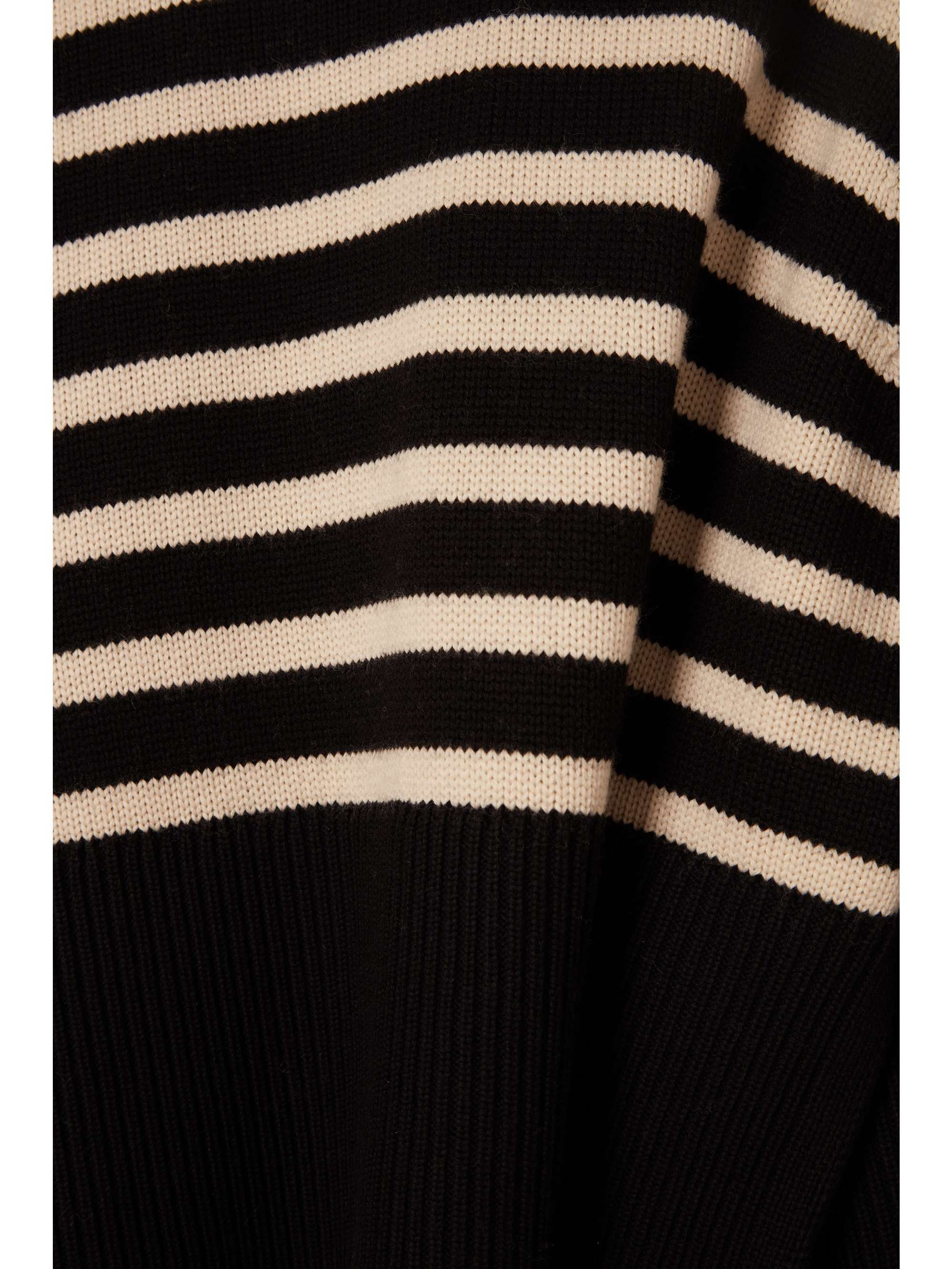 TOTEME Striped wool and cotton-blend turtleneck sweater