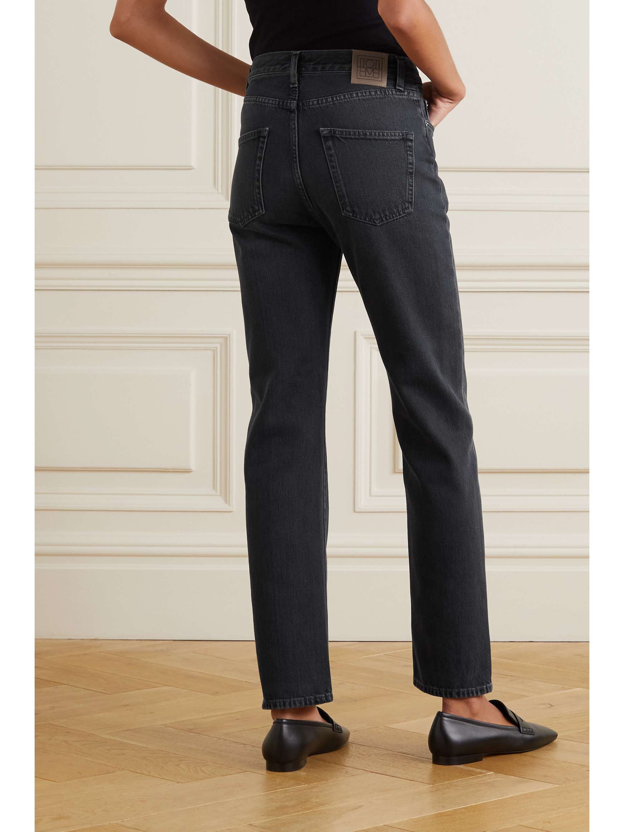 TOTEME High-rise slim-leg jeans