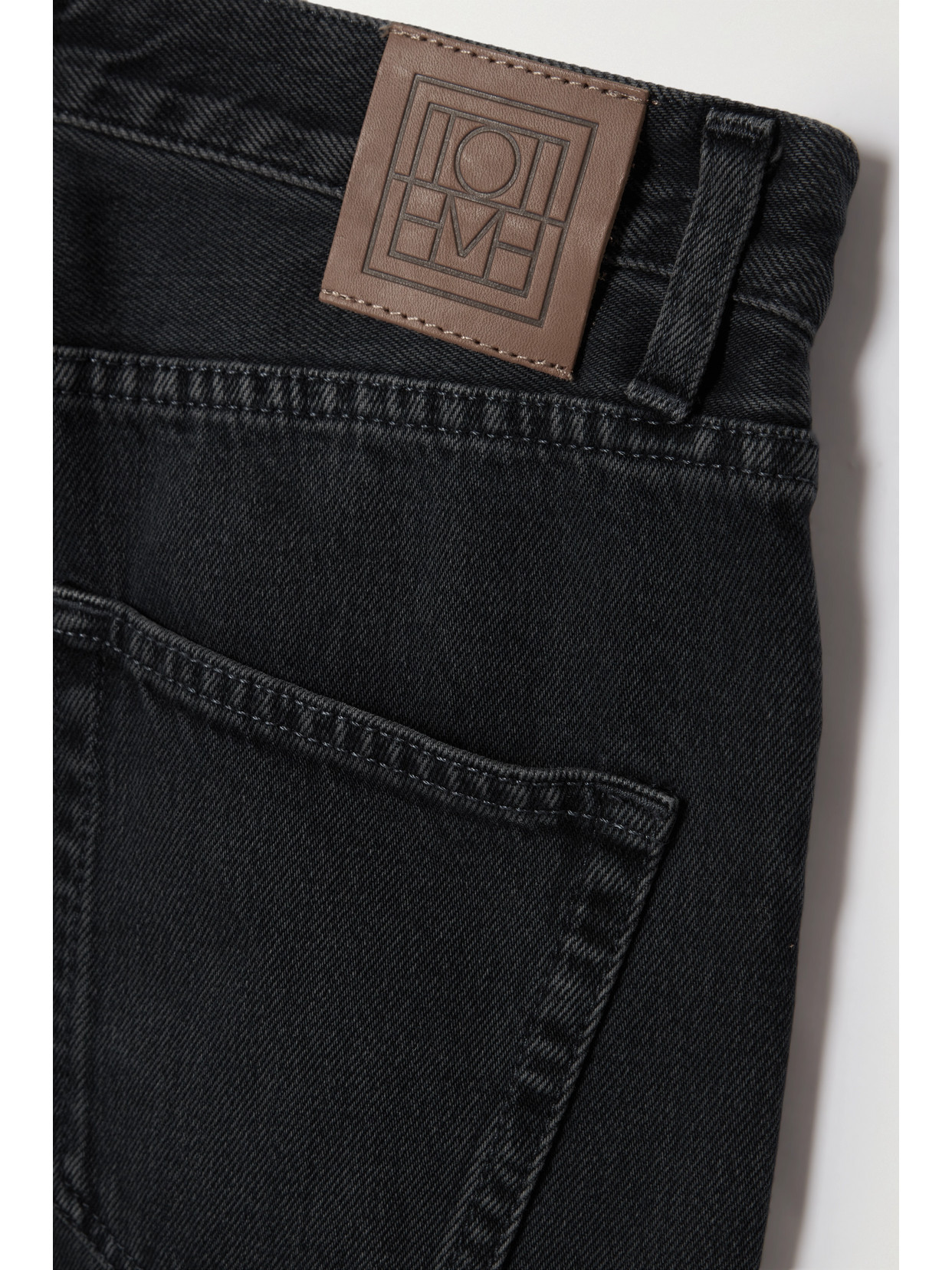 Totême High-rise Straight-leg Jeans In Black