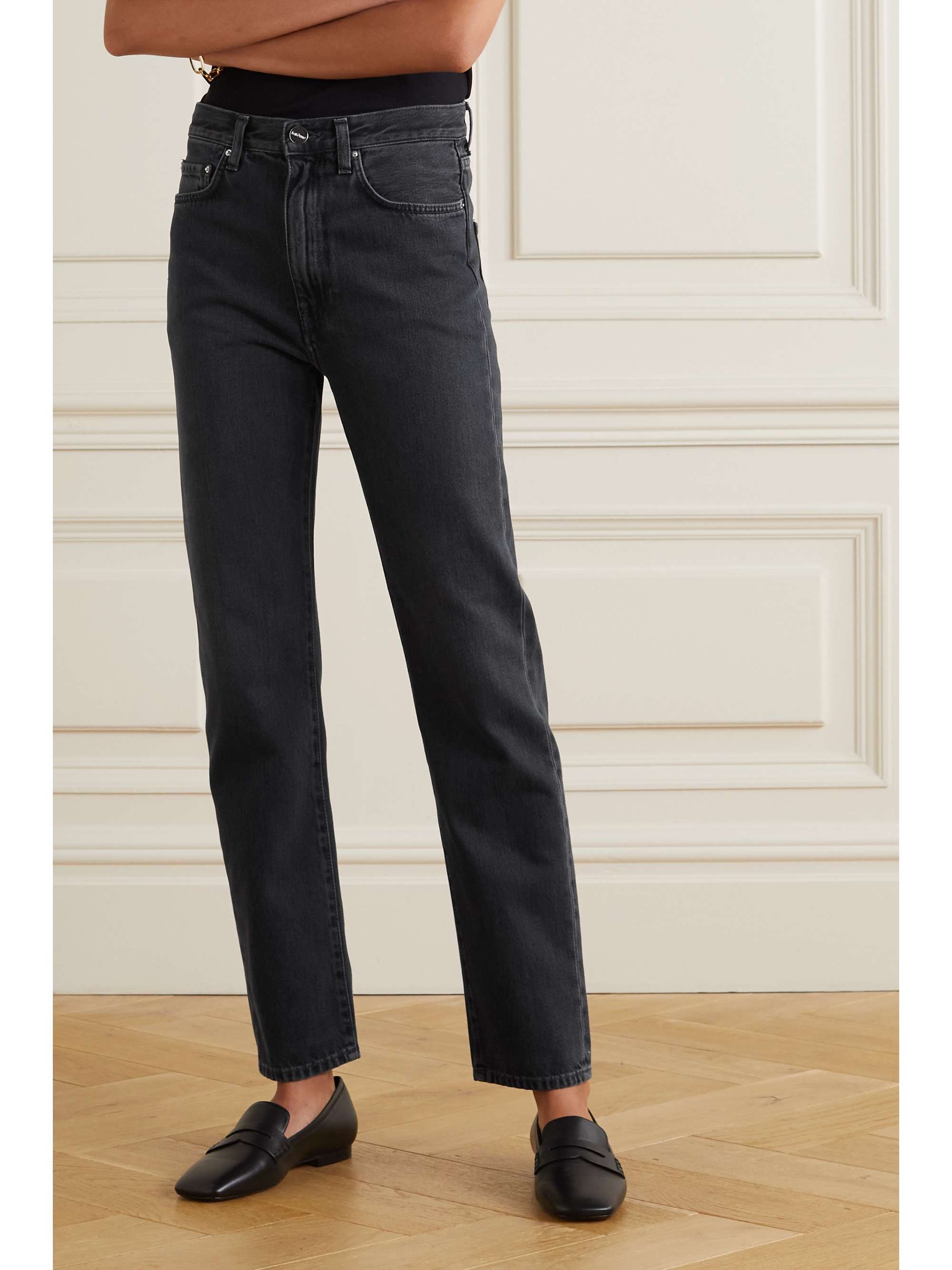 TOTEME High-rise slim-leg jeans