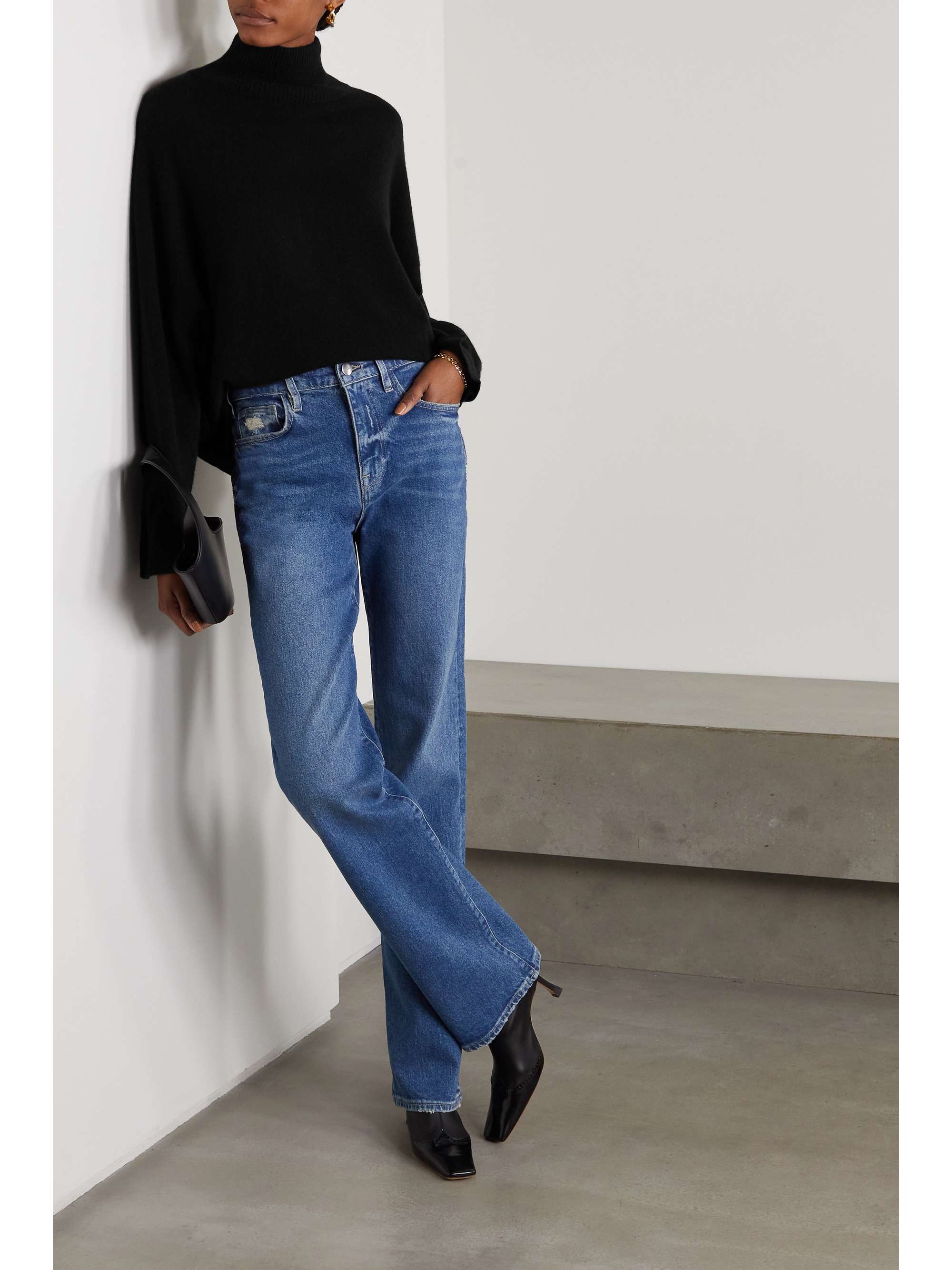 LOULOU DE SAISON Murano cashmere turtleneck sweater