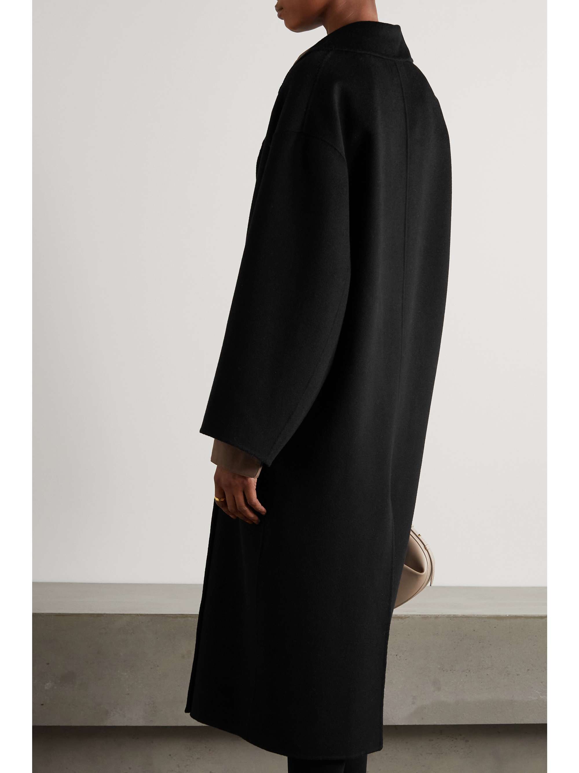LOULOU DE SAISON Borneo double-breasted wool and cashmere-blend coat