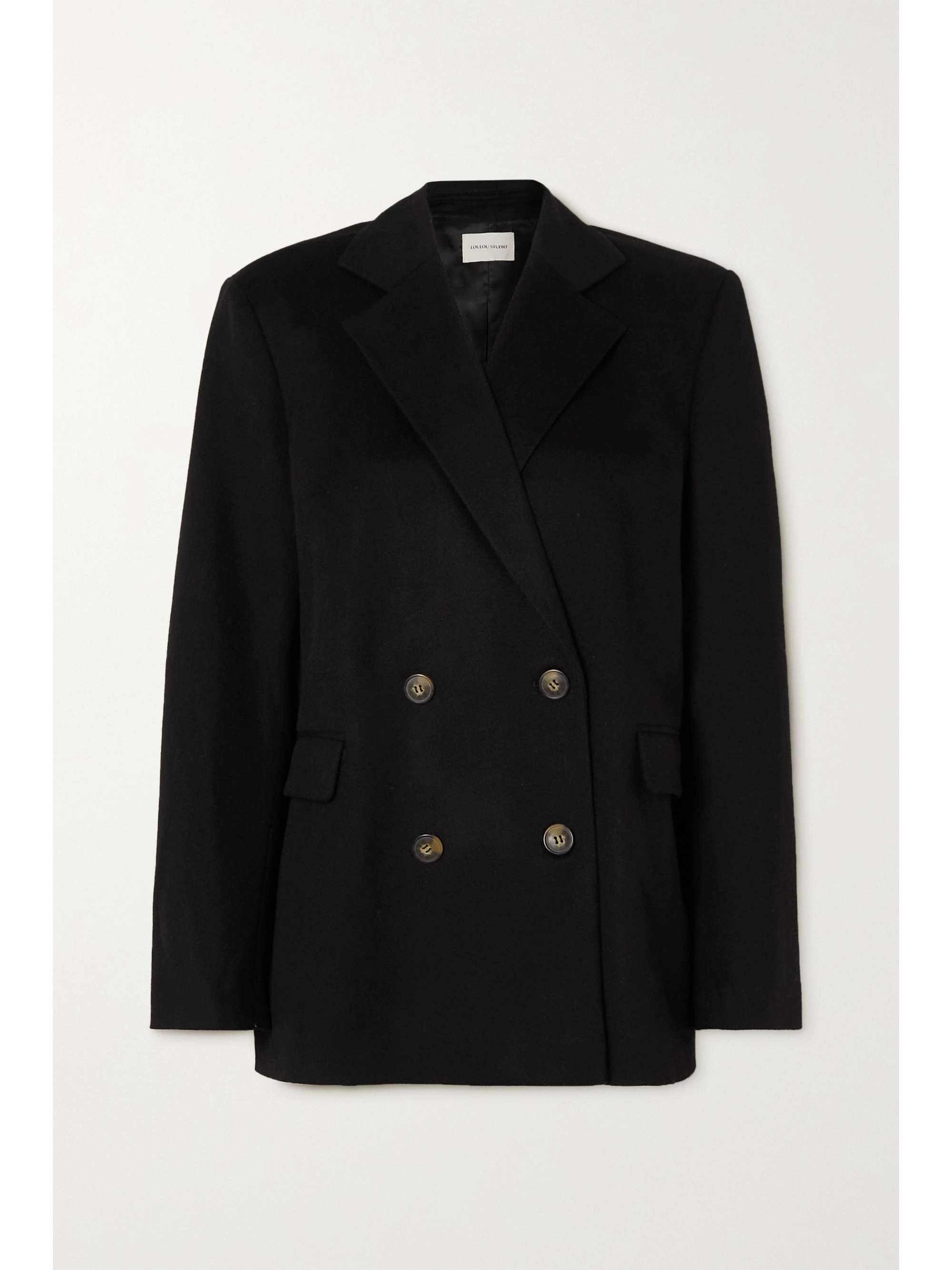 single breasted black blazer