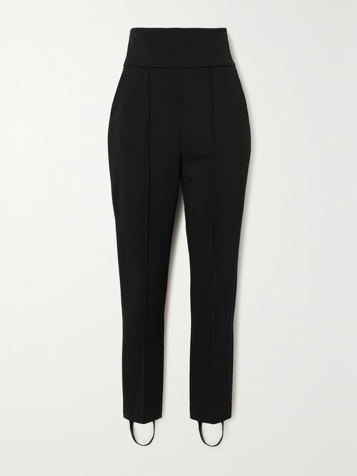 Loulou Studio Pinzon Stretch-wool Tapered Pants In Black