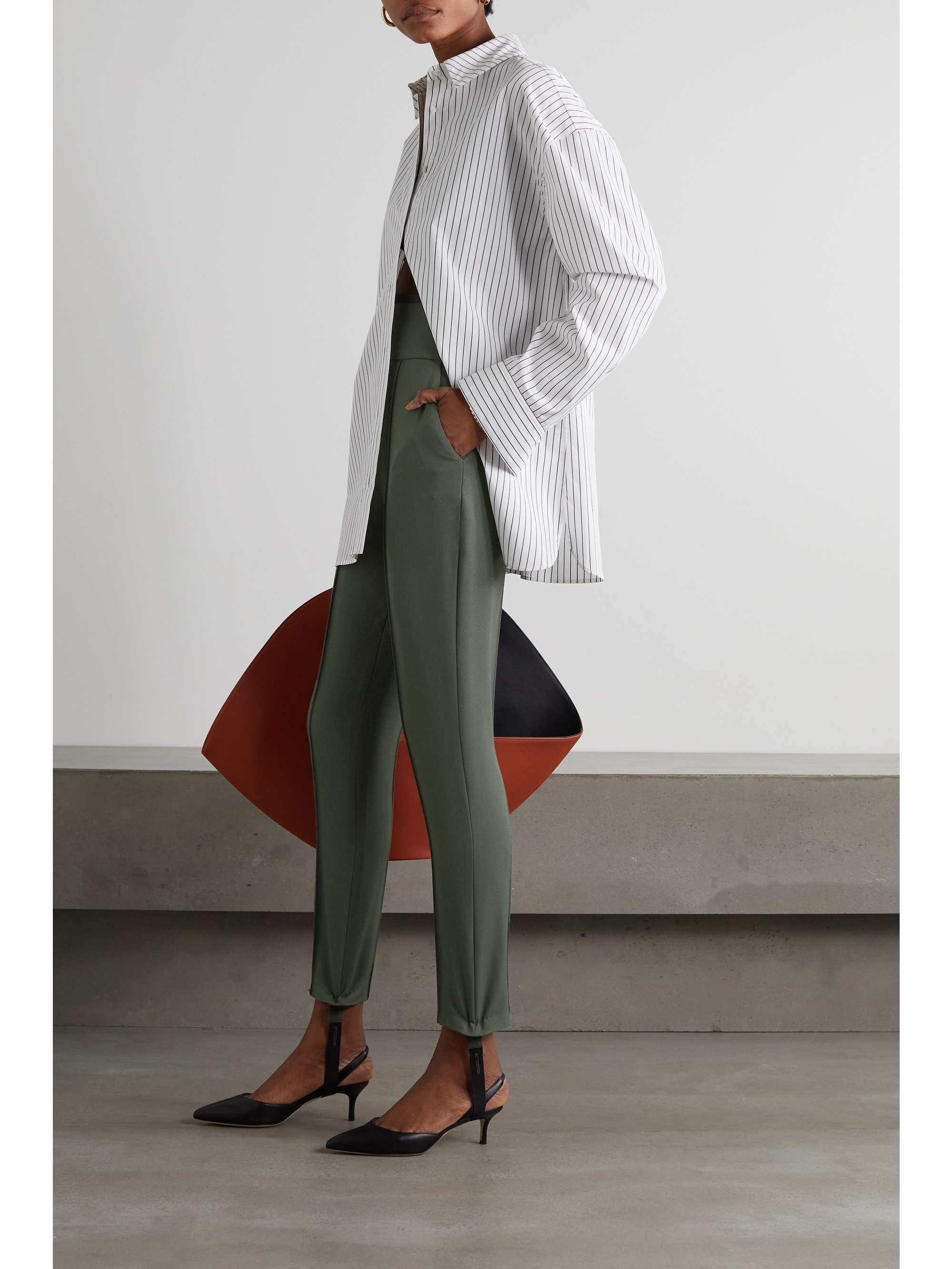 LOULOU DE SAISON Pinzon stretch-wool tapered pants