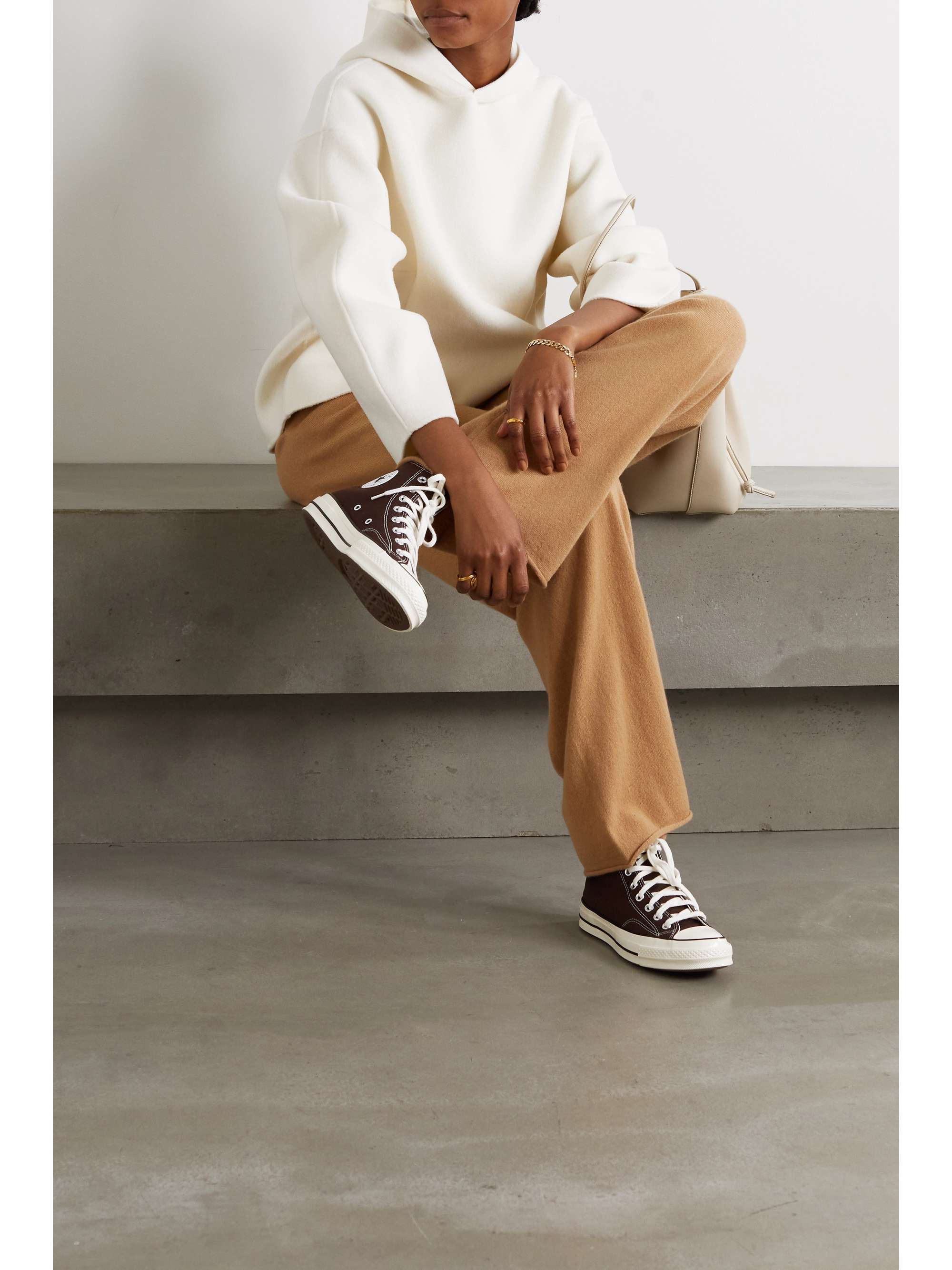 LOULOU DE SAISON Pollos oversized wool and cashmere-blend hoodie