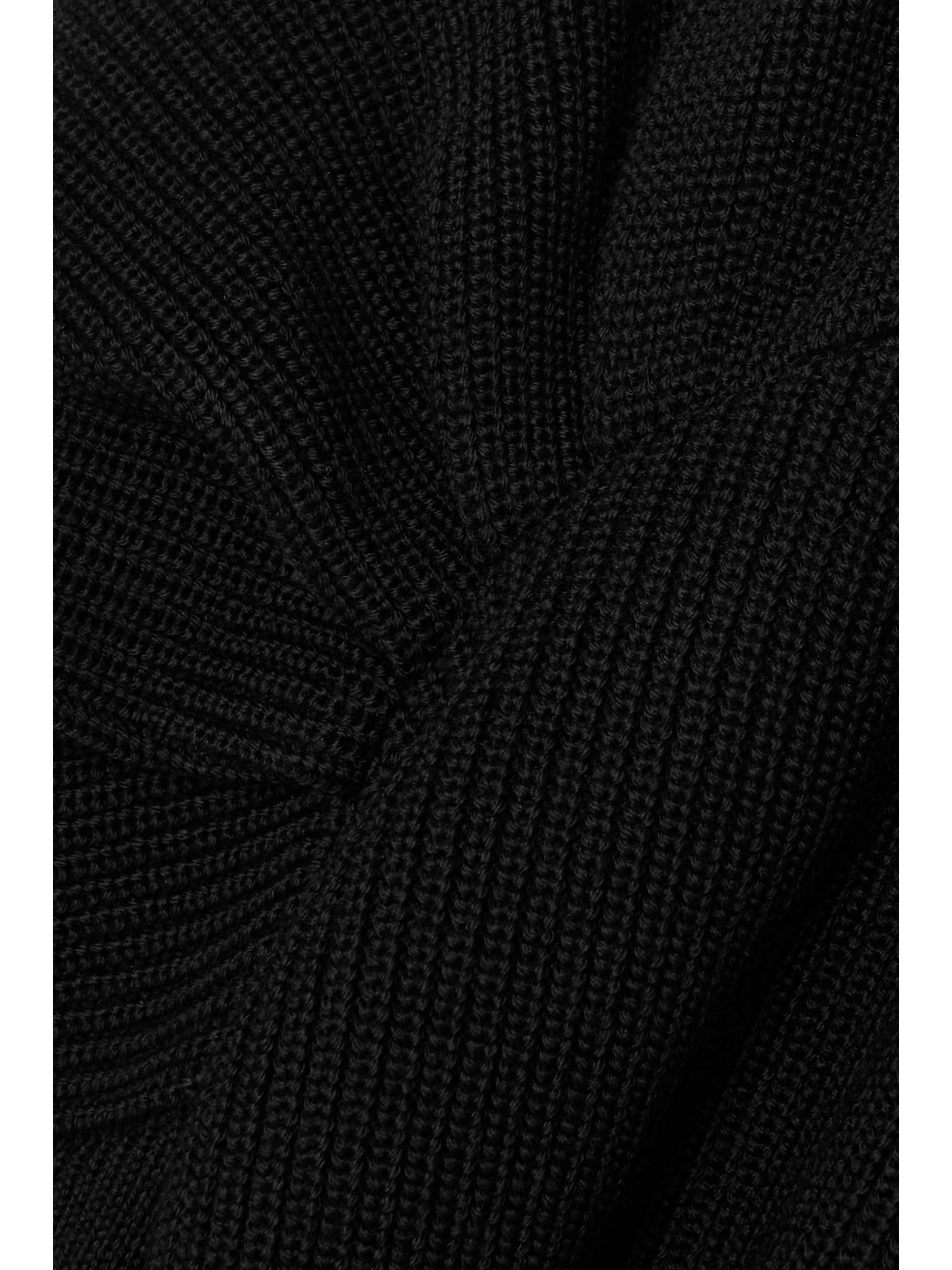SAFIYAA Karine gathered ribbed merino wool turtleneck sweater