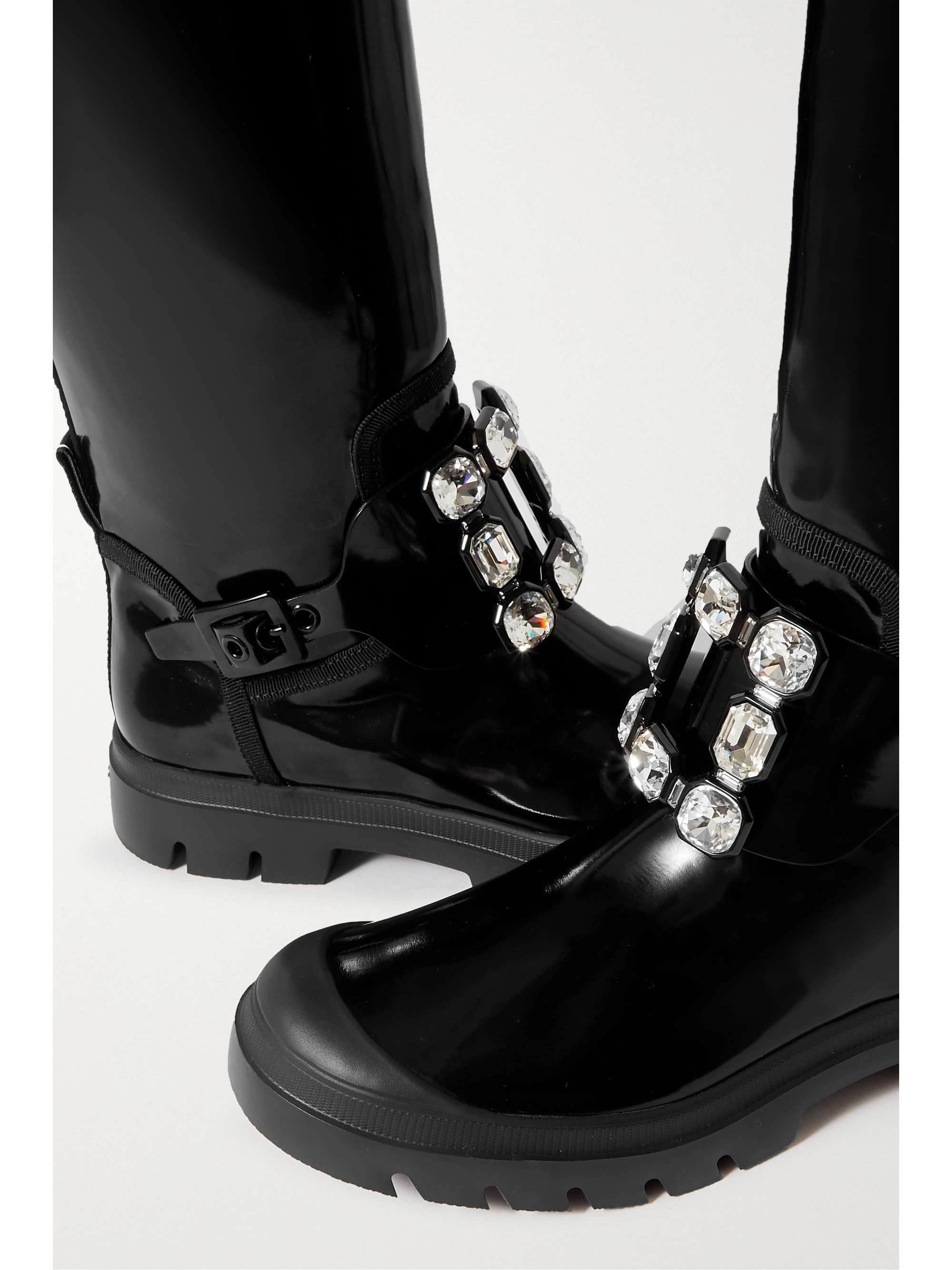 ROGER VIVIER Walky Viv crystal-embellished patent-leather