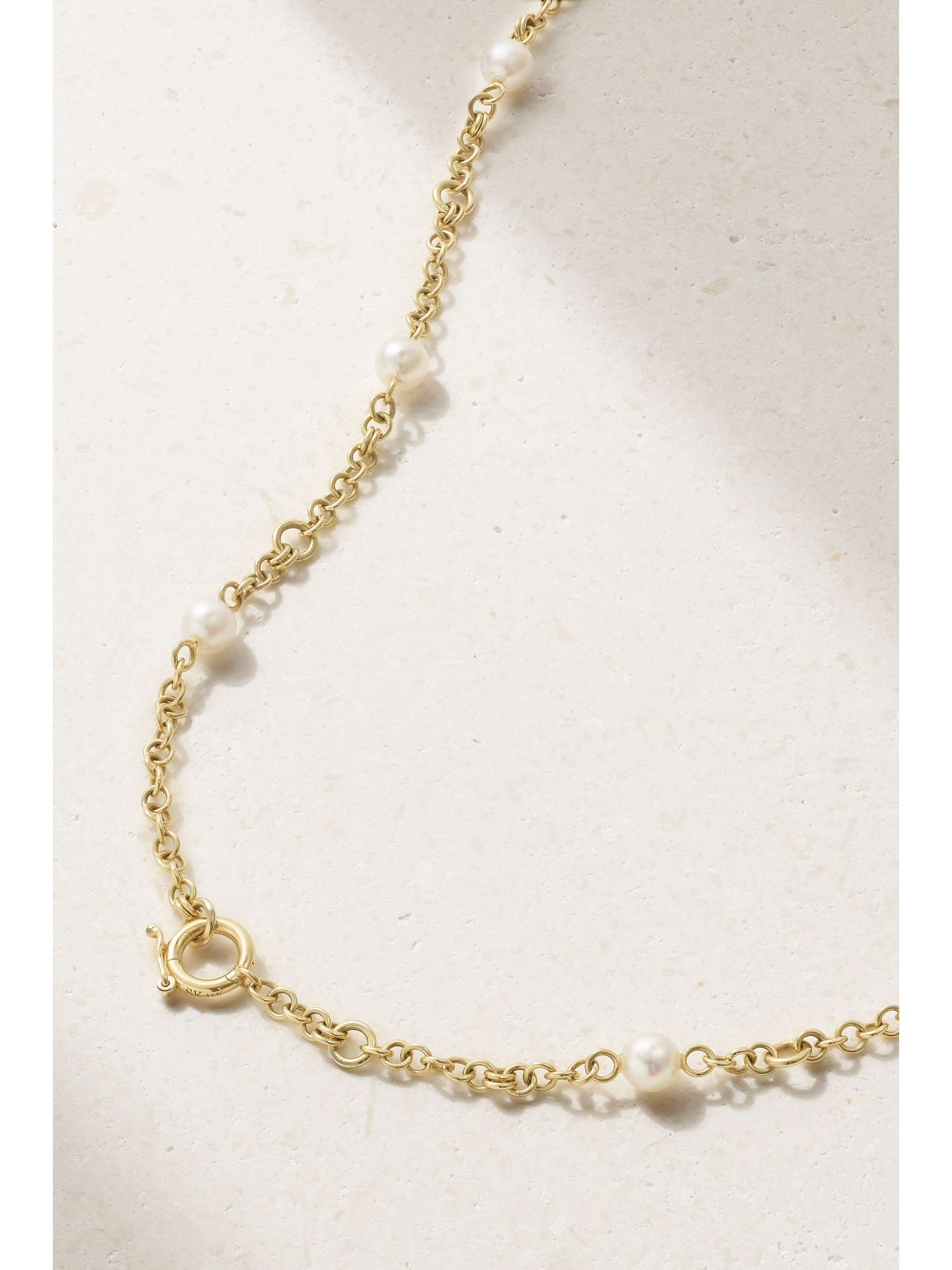SPINELLI KILCOLLIN Gravity 18-karat gold pearl necklace