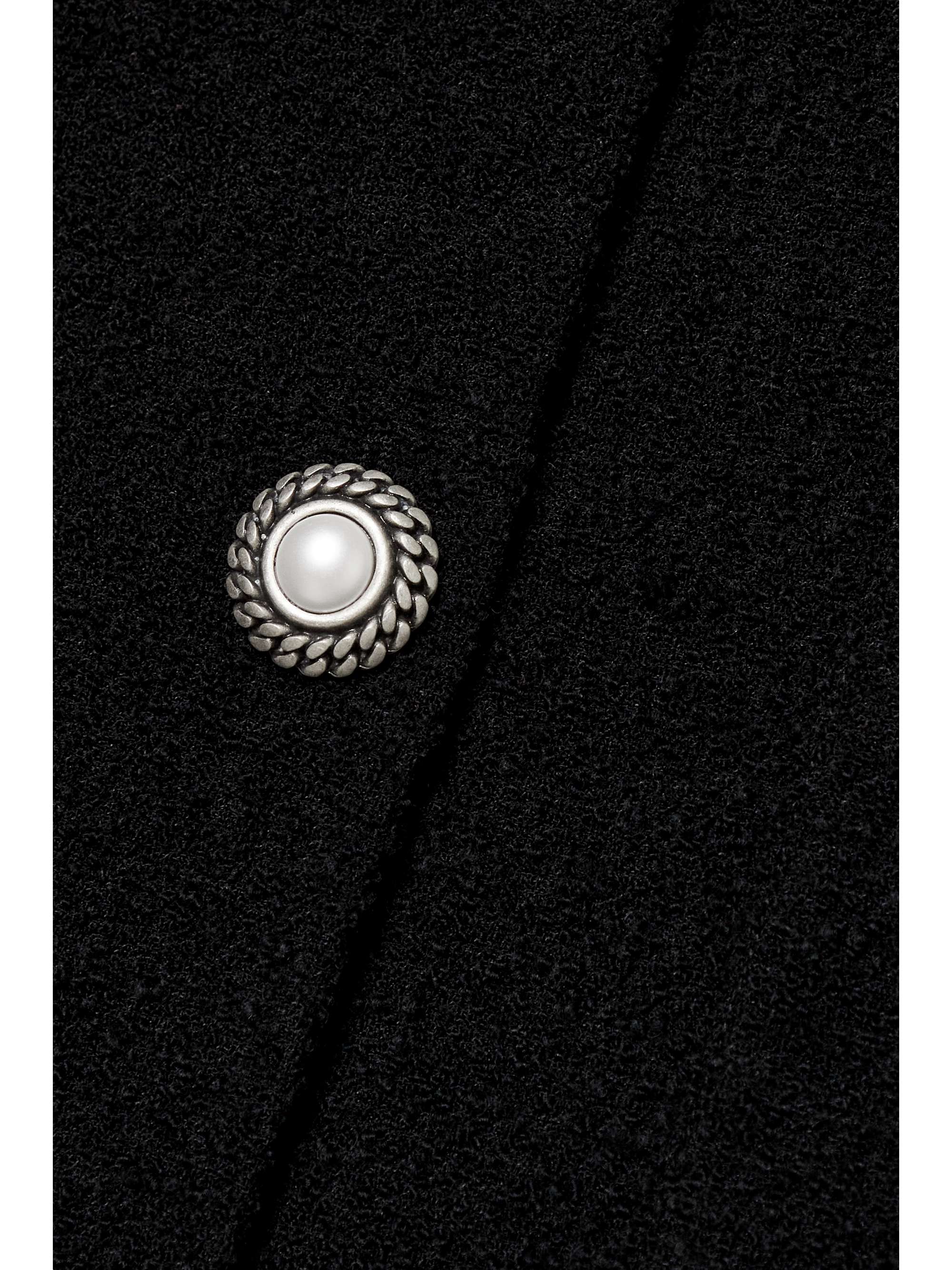 ALESSANDRA RICH Embellished wool-blend bouclé midi dress