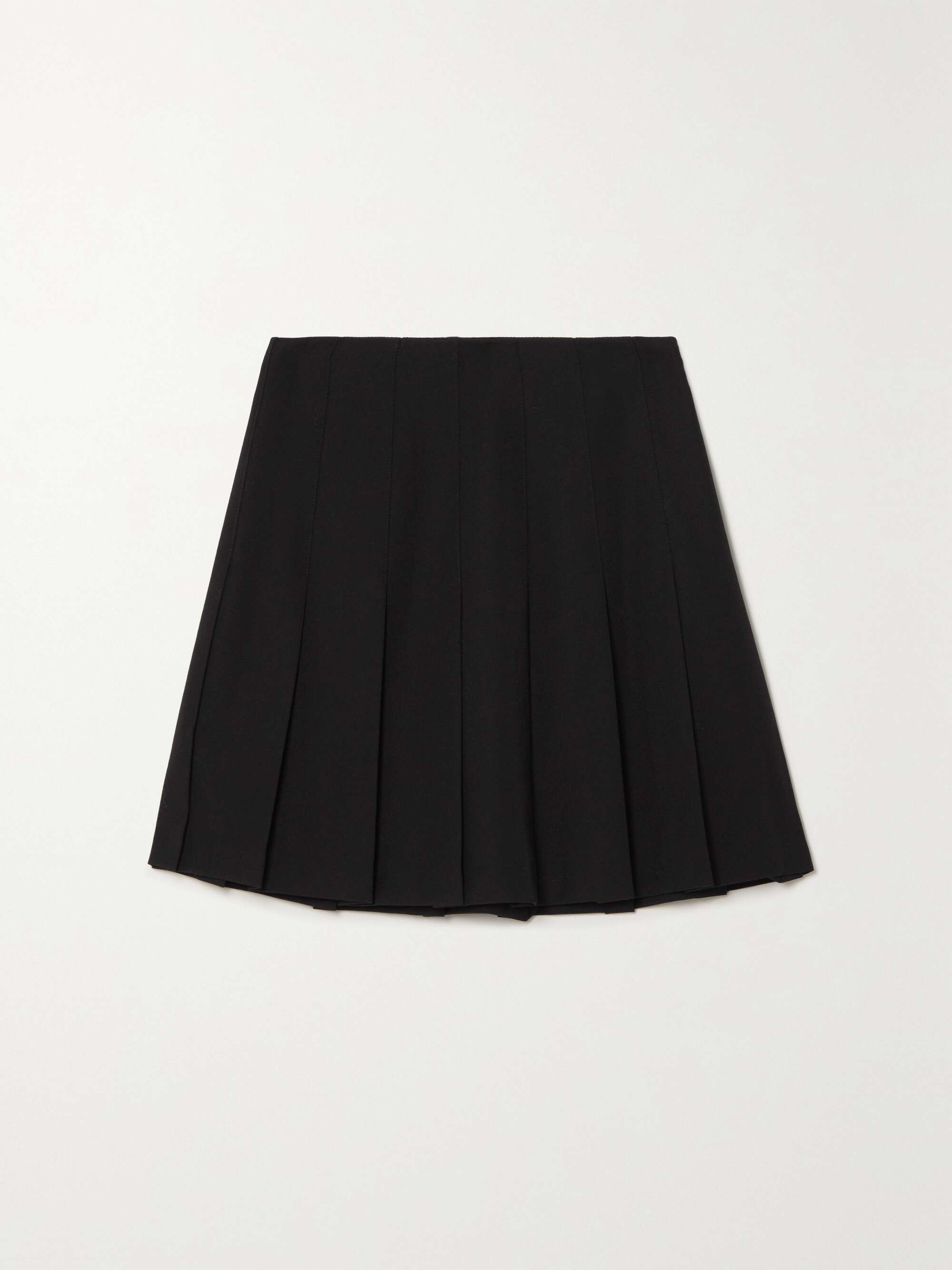 ALESSANDRA RICH Pleated wool mini skirt | NET-A-PORTER