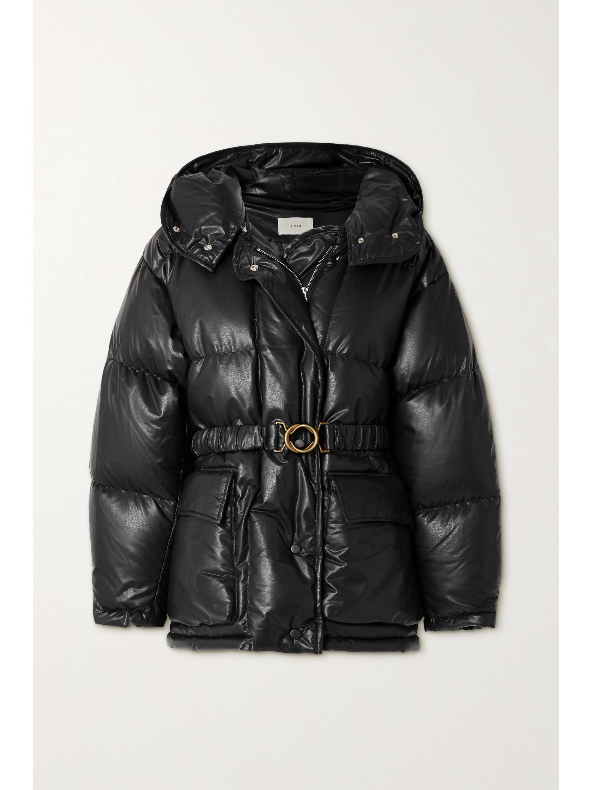 belted quilted jacket