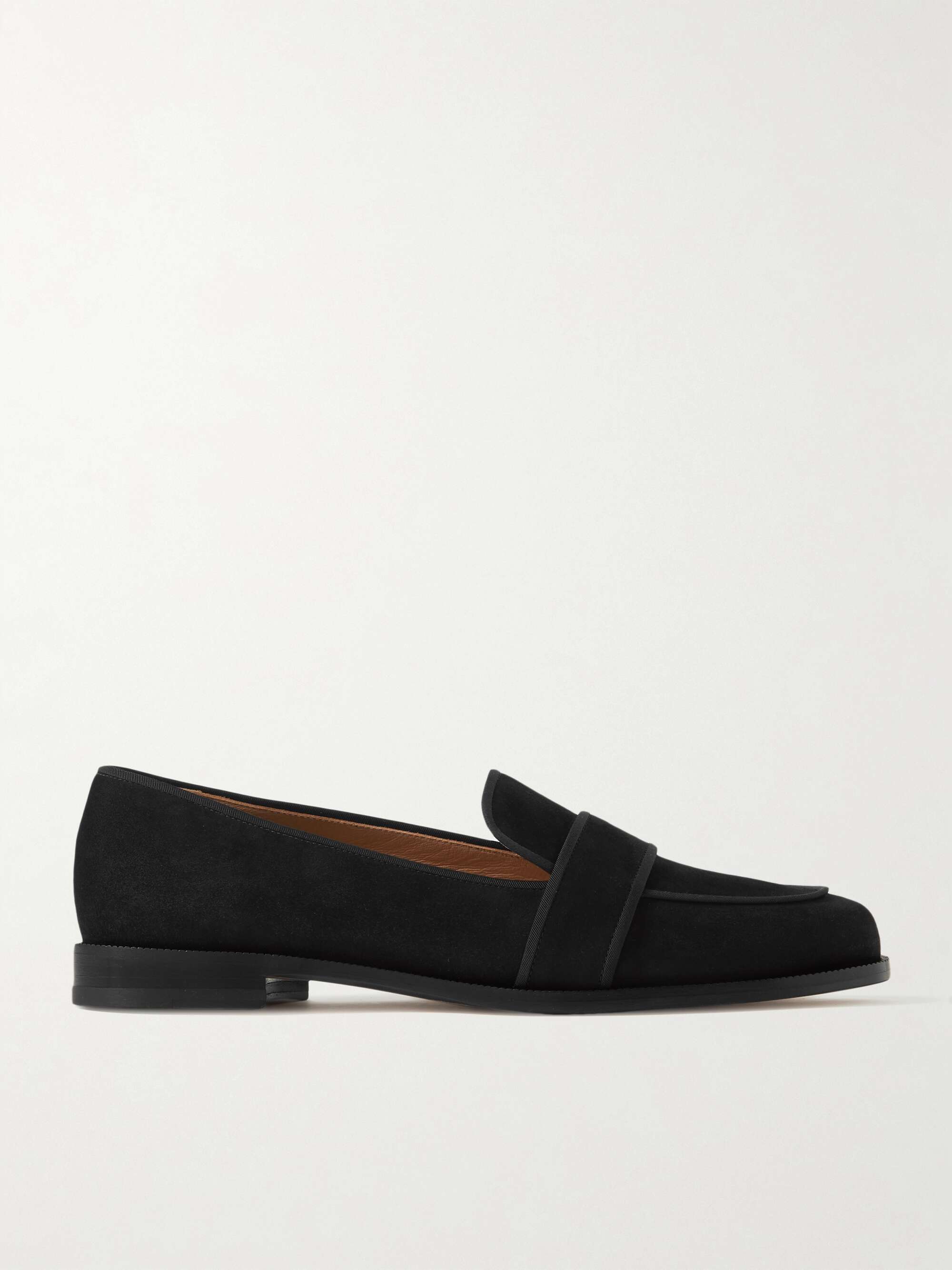 Black grosgrain loafers outlet