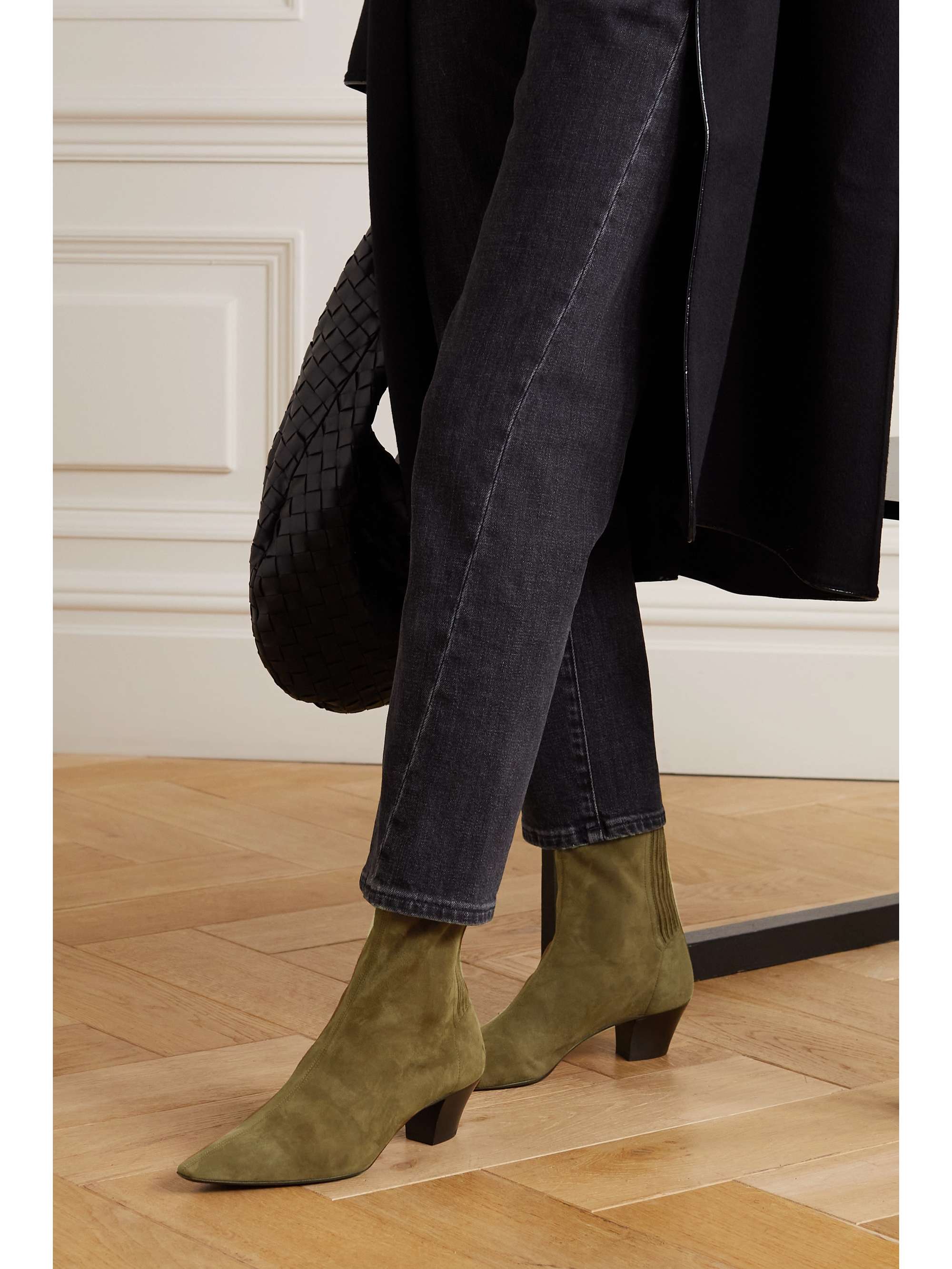 AQUAZZURA Saint Honoré 45 cheetah-print calf hair ankle boots