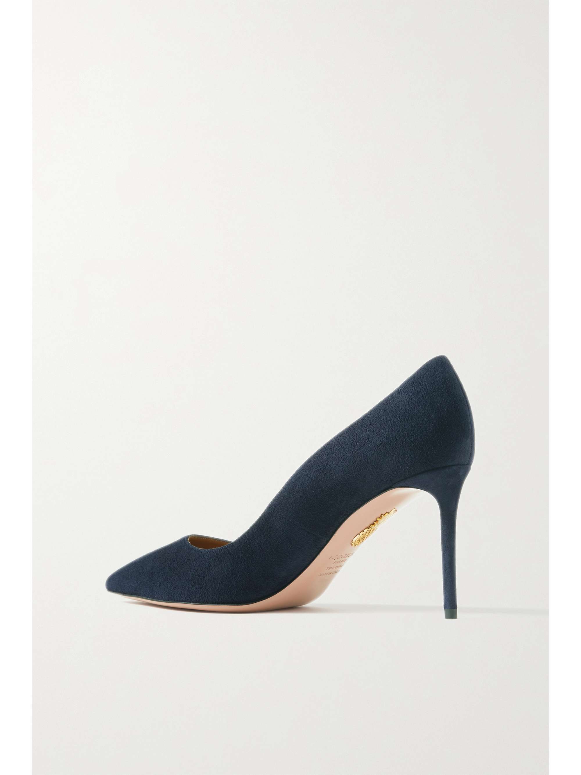 AQUAZZURA Purist 85 suede pumps