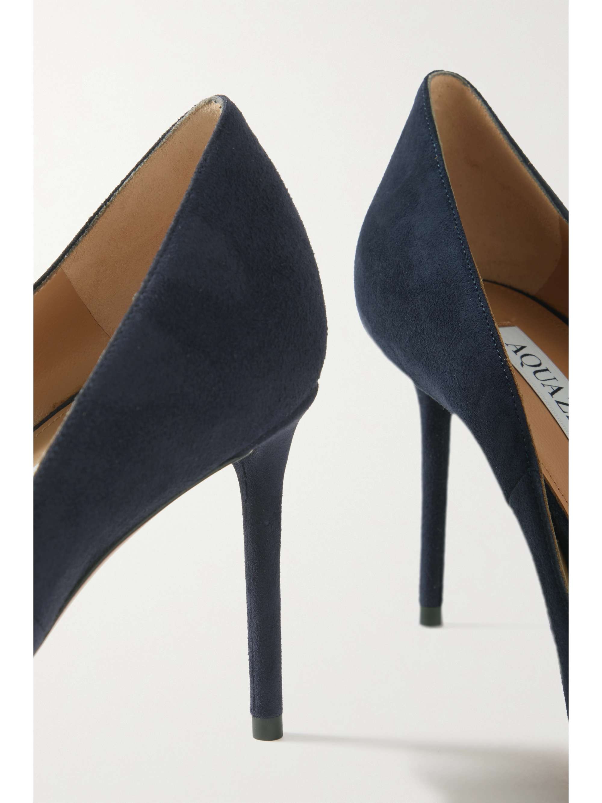 AQUAZZURA Purist 85 suede pumps