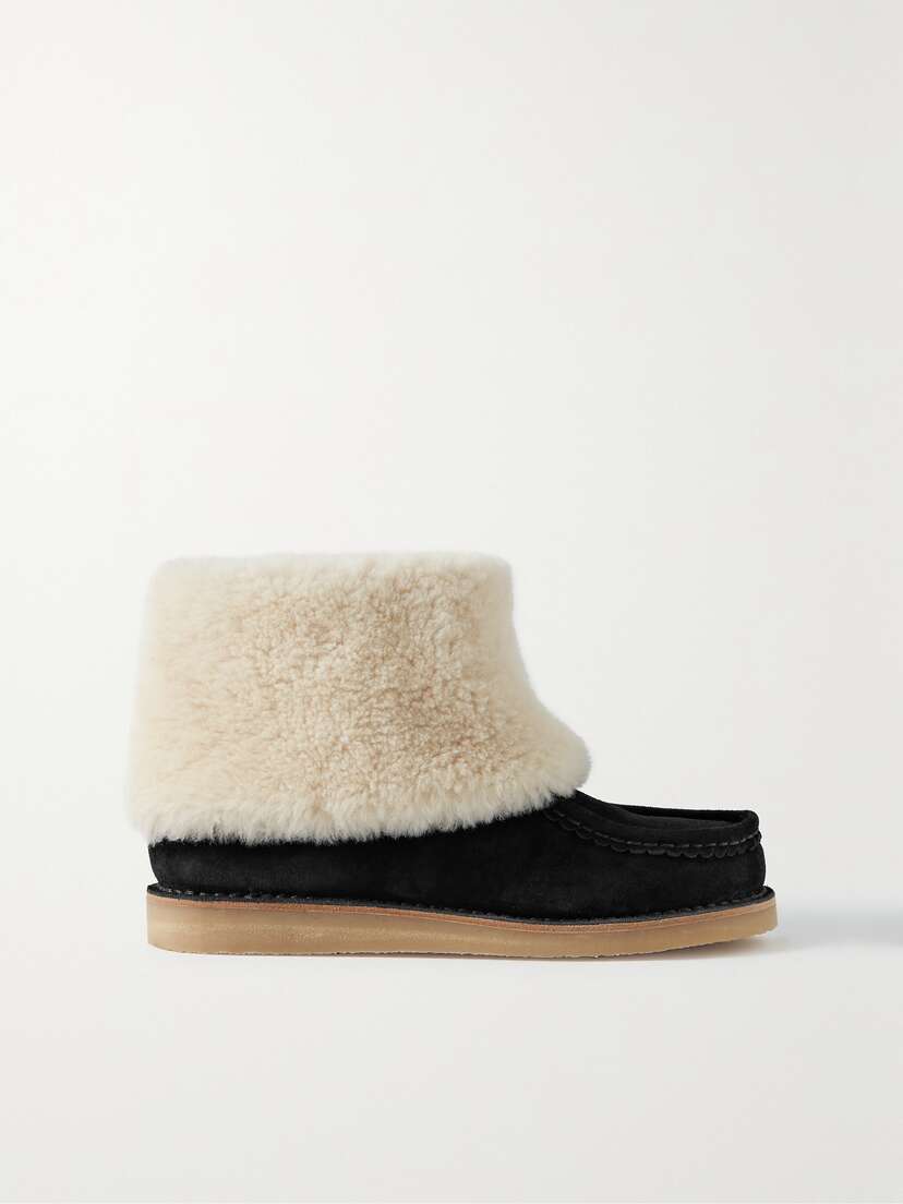 Chloé Jessie Shearling-lined Suede Ankle Boots