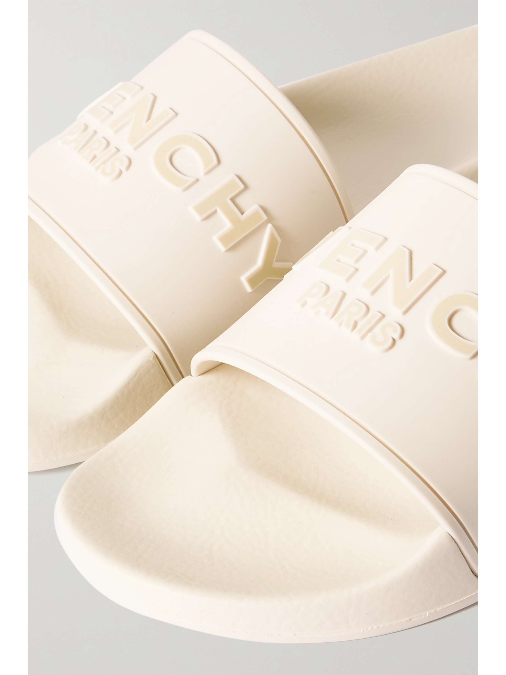 beige givenchy slides