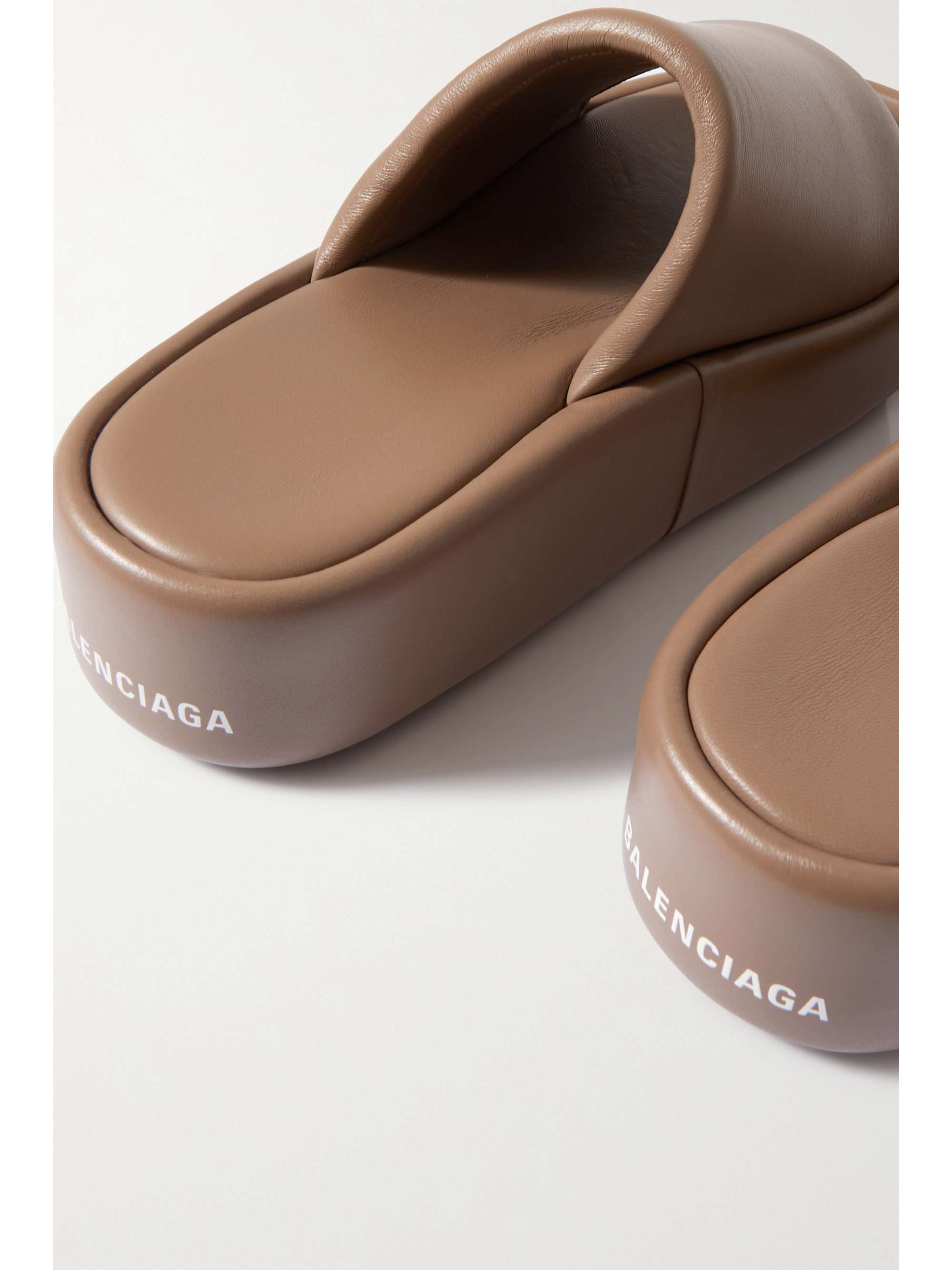 BALENCIAGA Rise leather platform sandals