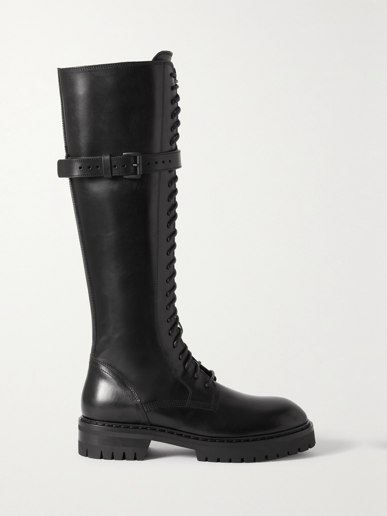 Ann Demeulemeester Alec Lace-up Leather Knee Boots