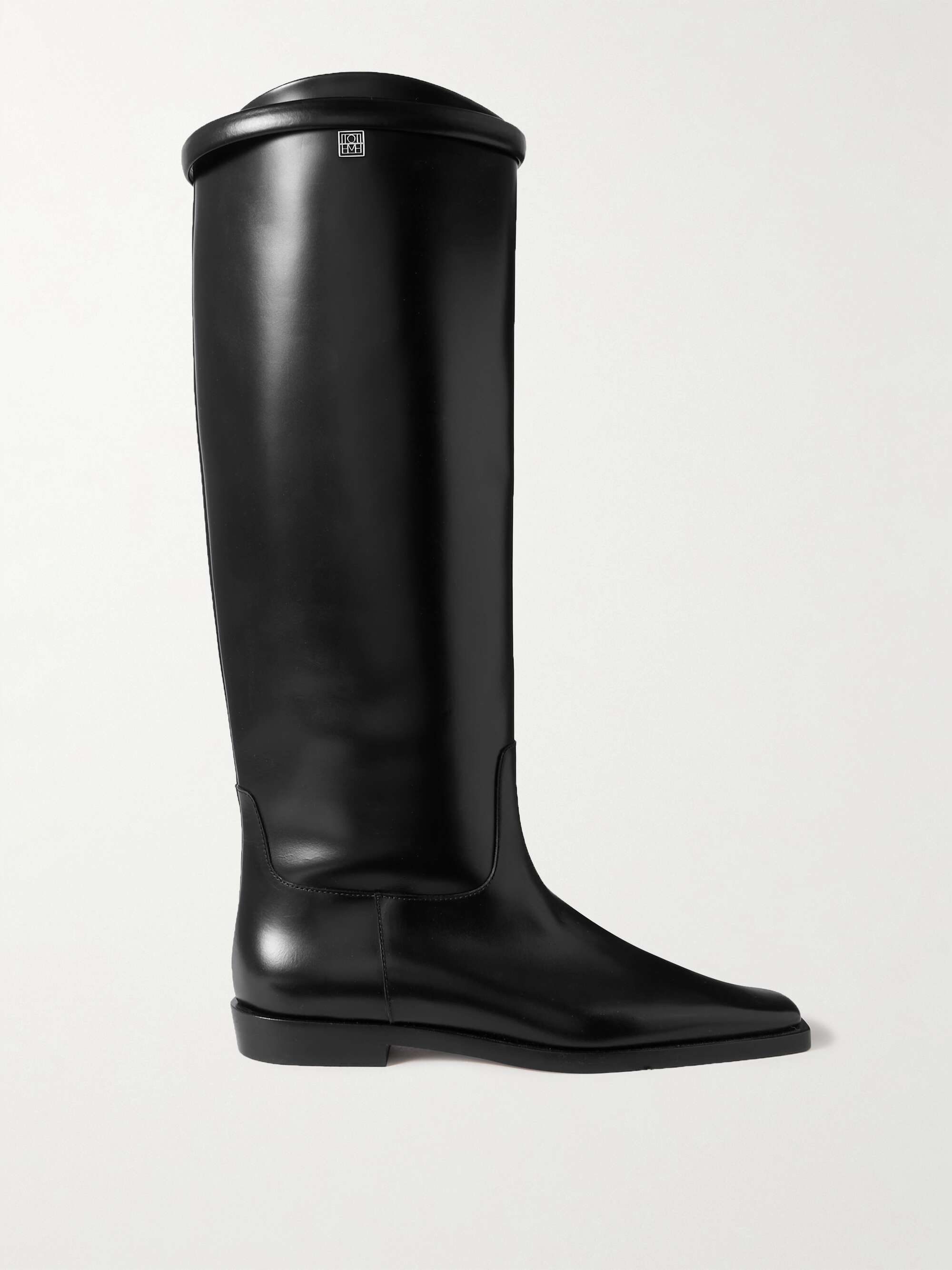 tag et billede Ordliste klarhed TOTEME + NET SUSTAIN The Riding leather knee boots | NET-A-PORTER