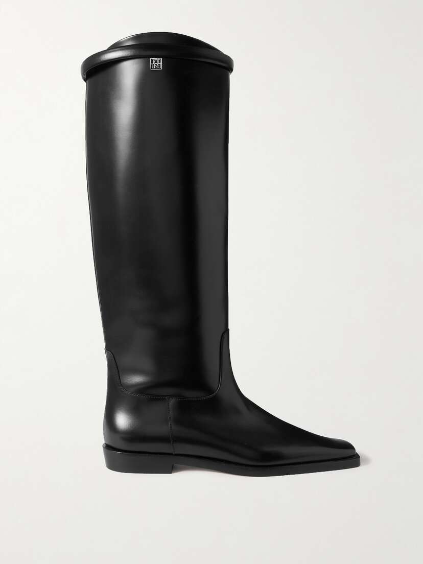 TOTEME + Net Sustain The Riding Leather Knee Boots
