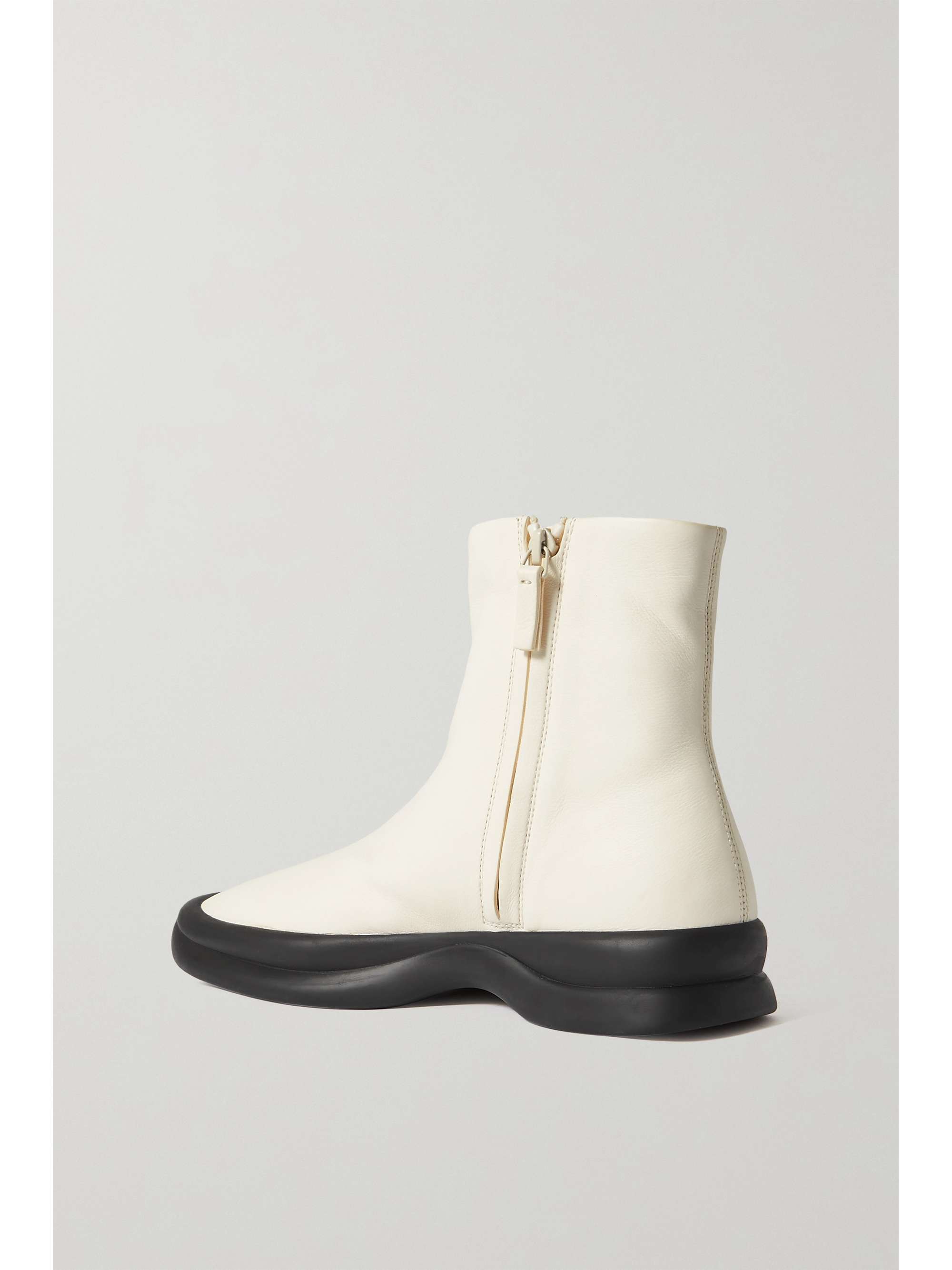 THE ROW Town leather ankle boots