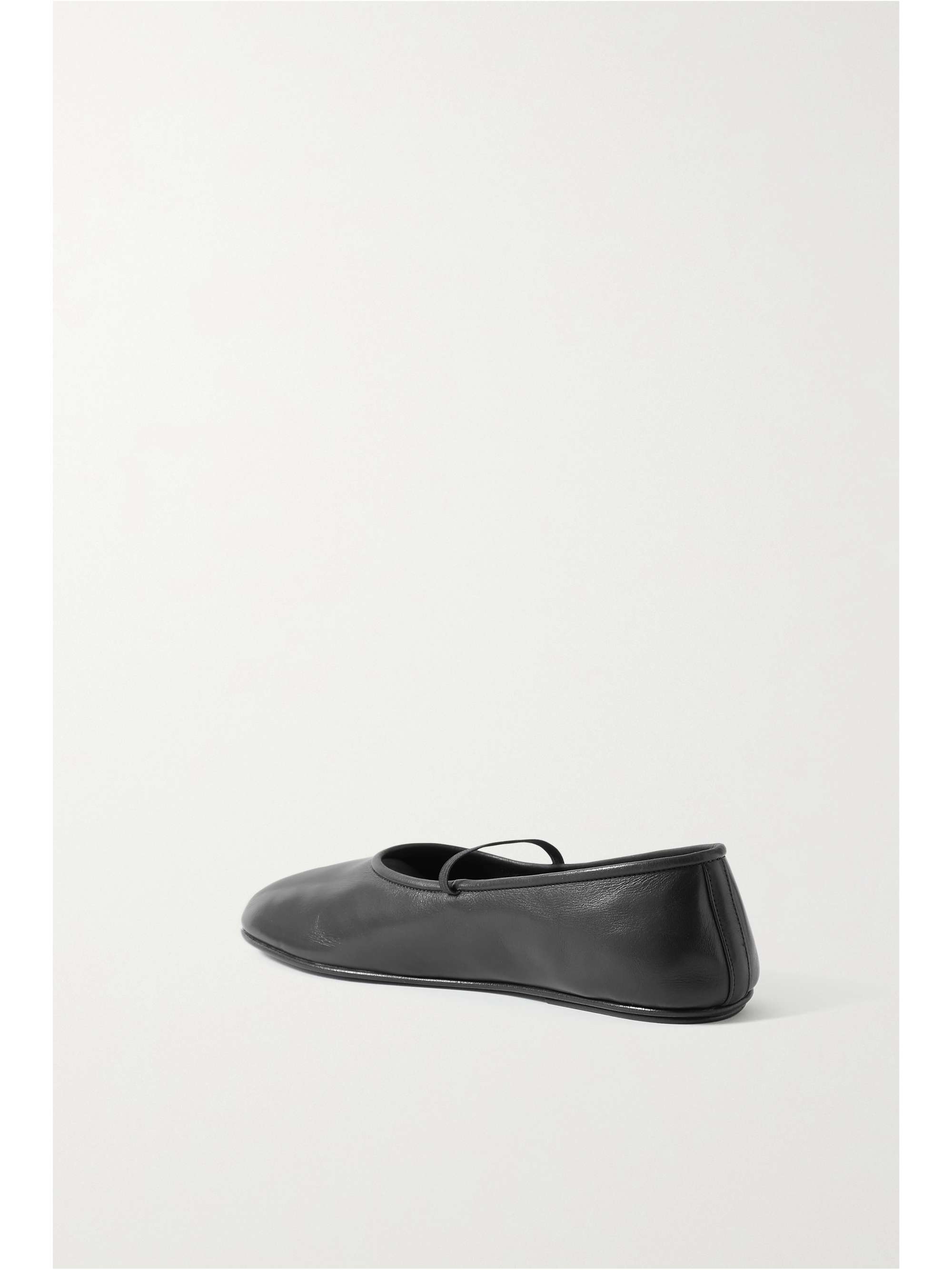 THE ROW Elastic leather ballet flats