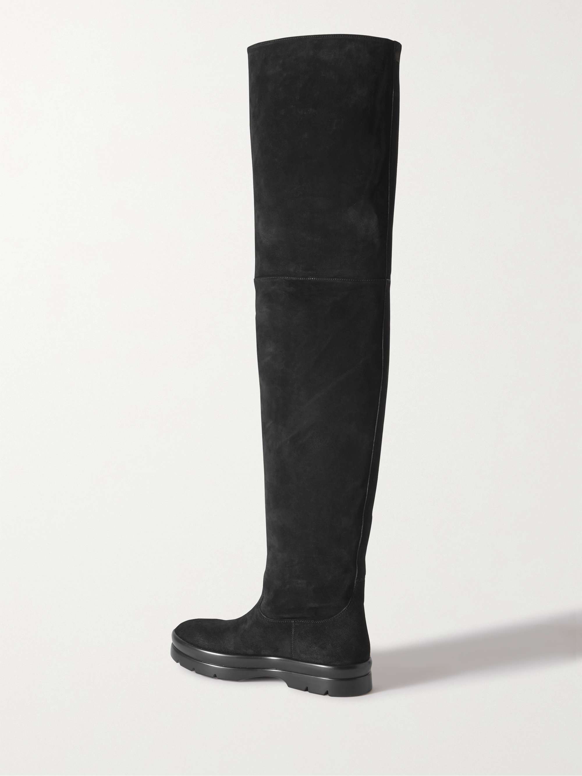 THE ROW Billie suede over-the-knee boots