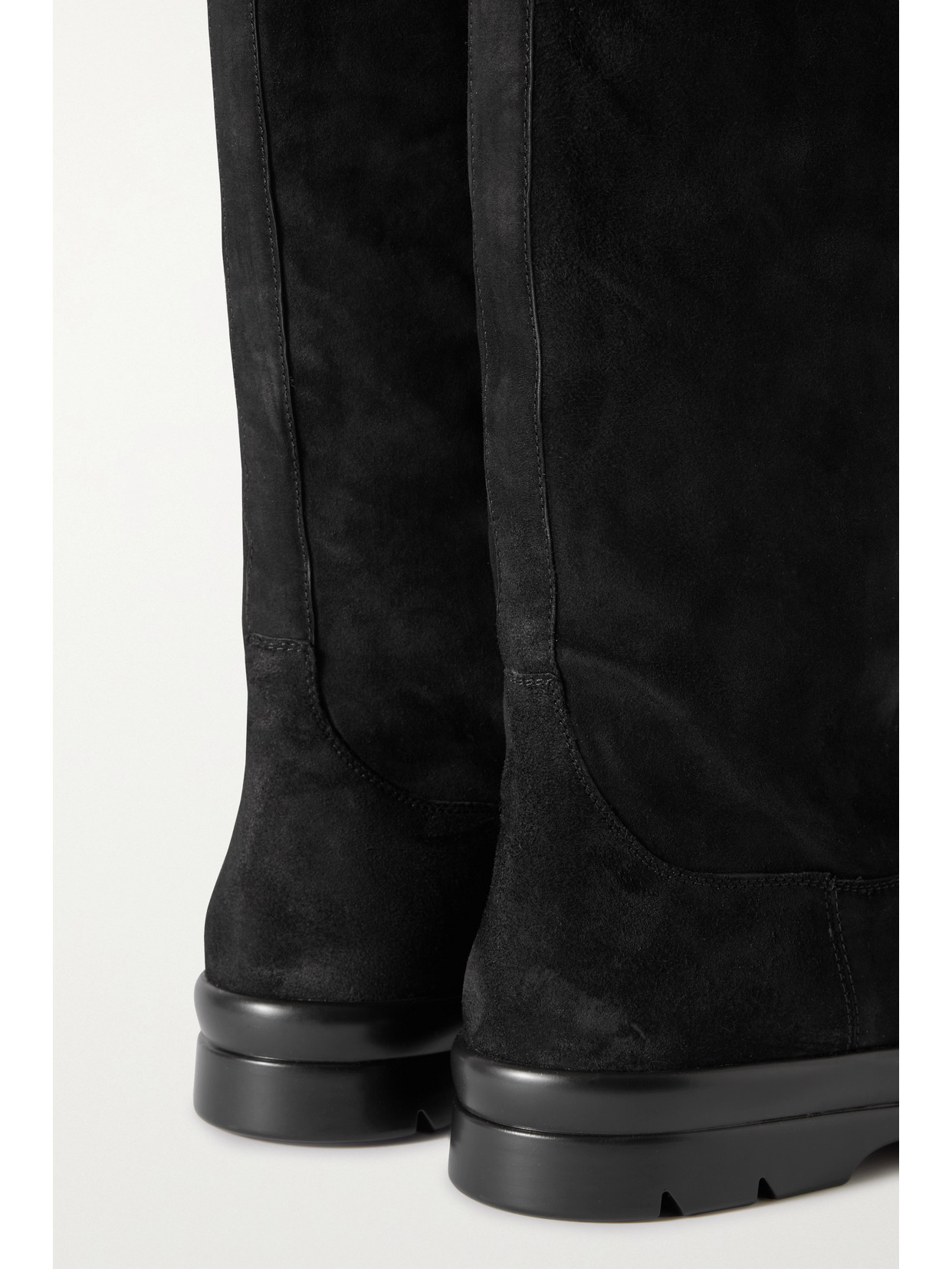 The Row Billie Suede Over-the-knee Boots In Black