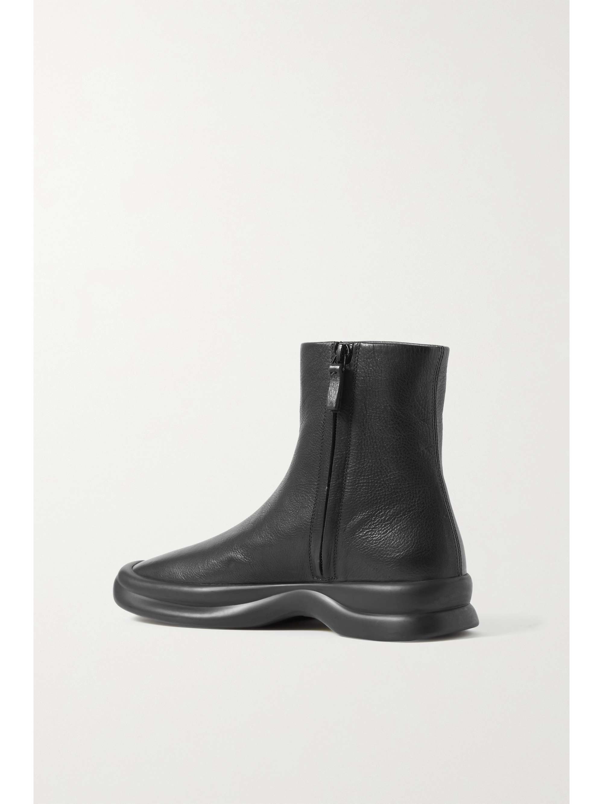 THE ROW Town leather ankle boots