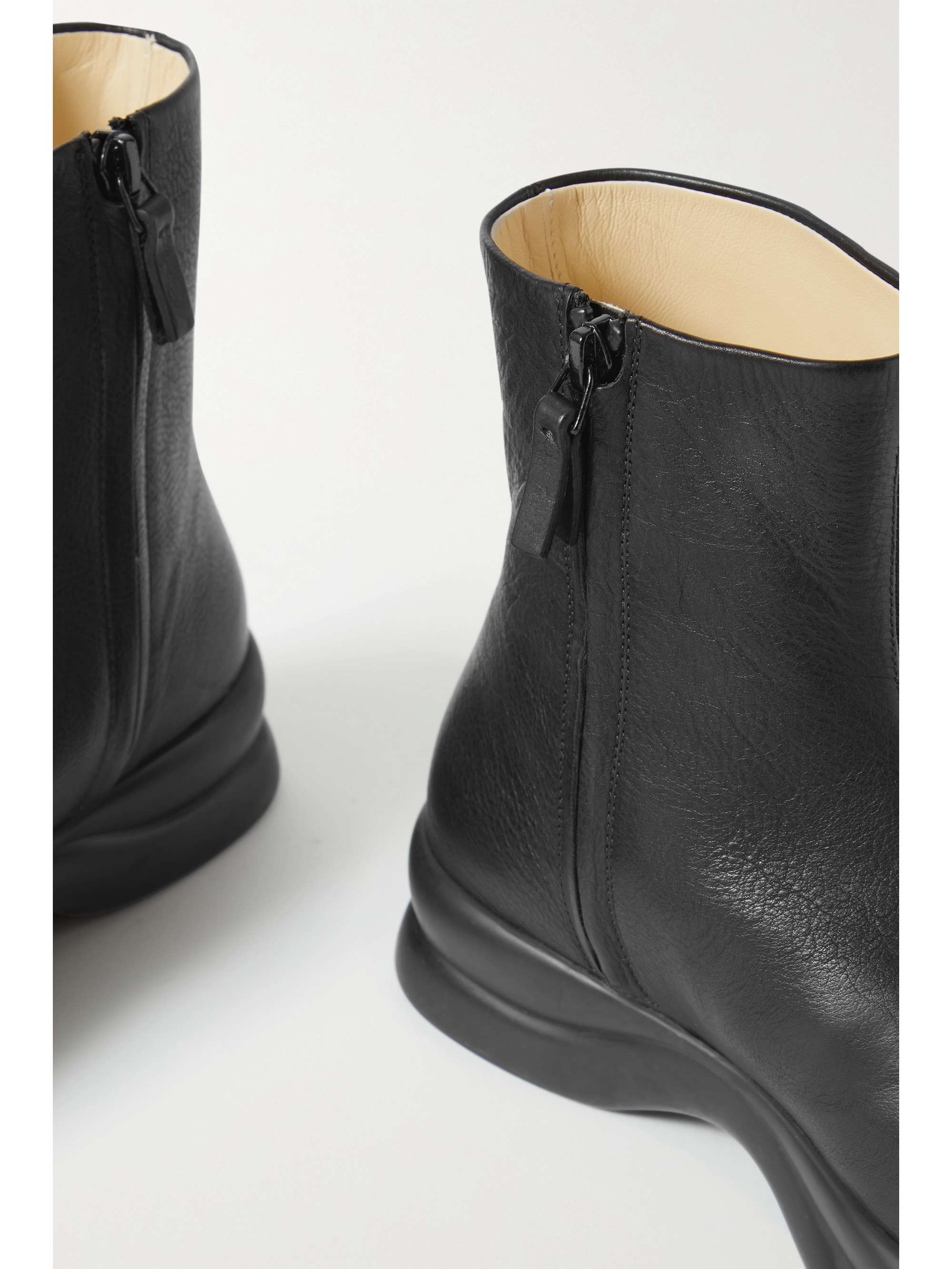 THE ROW Town leather ankle boots | NET-A-PORTER