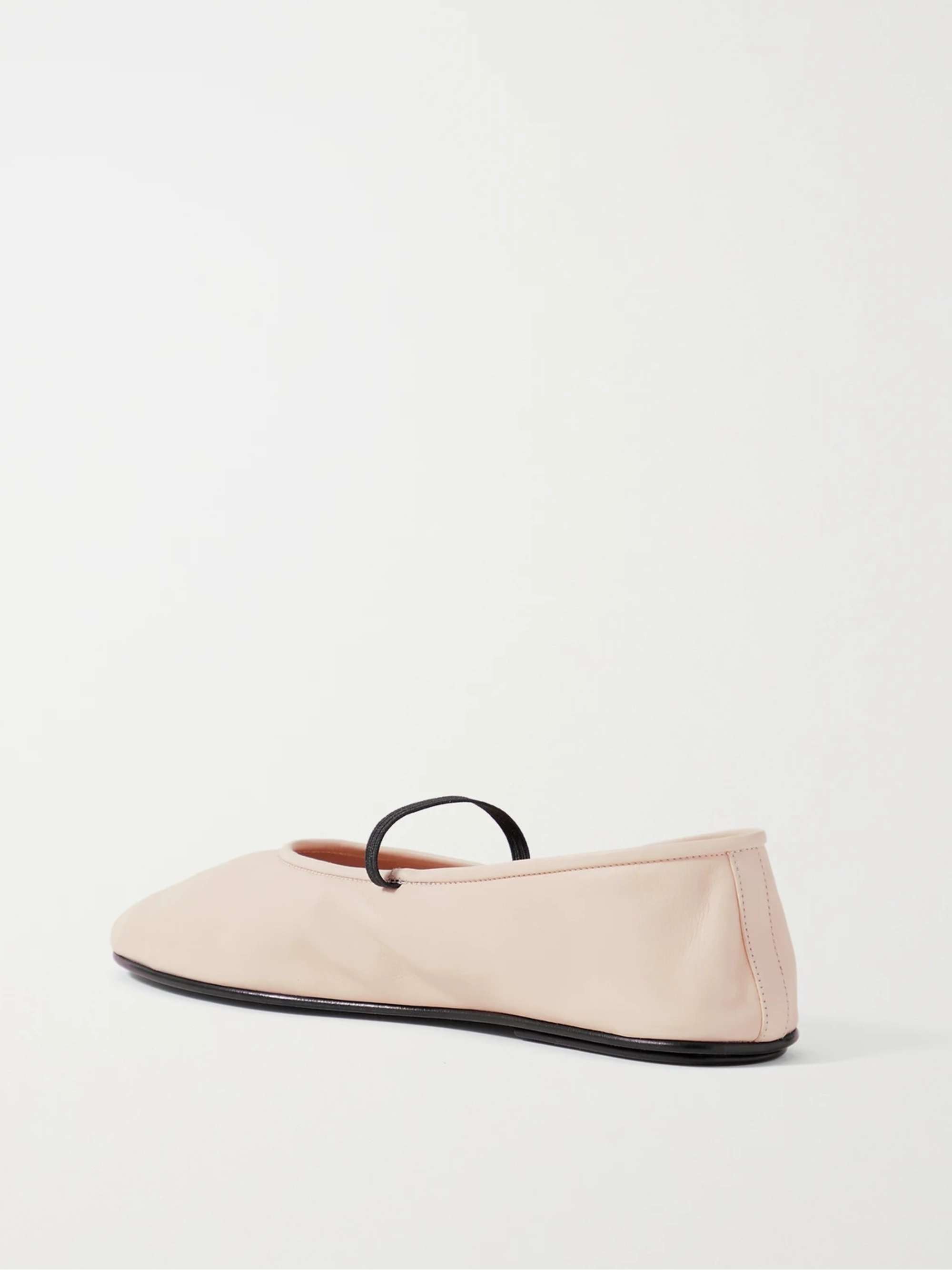 THE ROW Elastic leather ballet flats