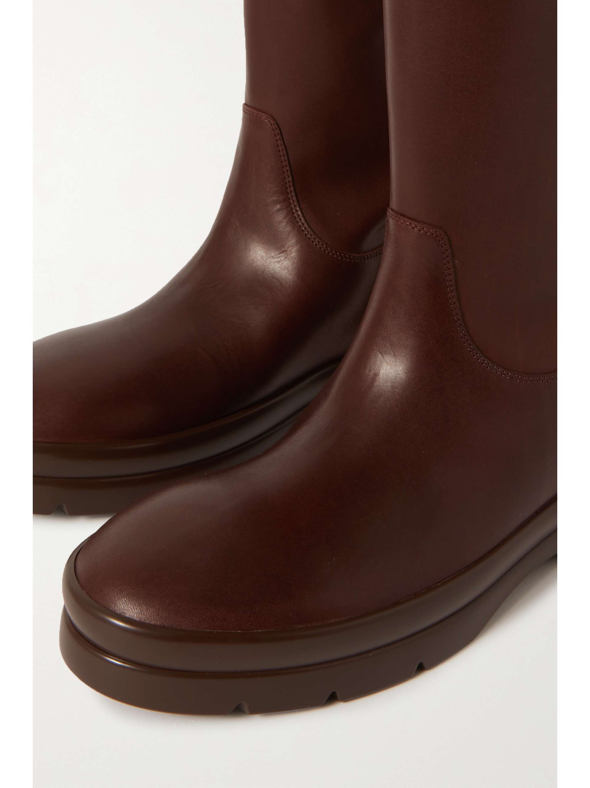 THE ROW Billie leather knee boots