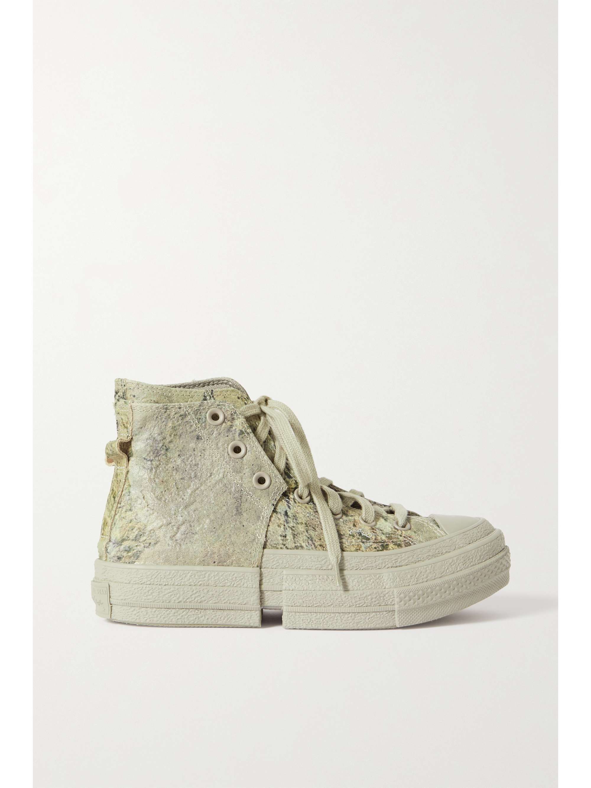 CONVERSE + Feng Chen Wang Chuck Taylor 70 textured-leather high-top ...