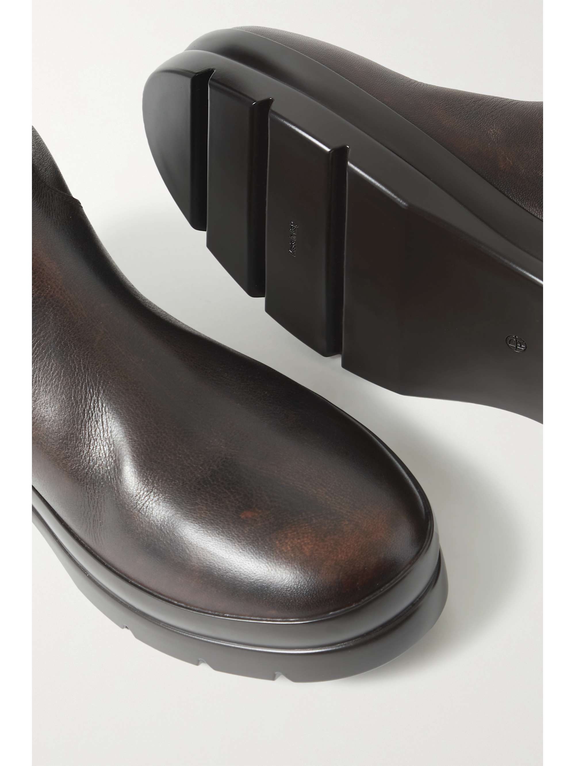 THE ROW Billie leather over-the-knee boots
