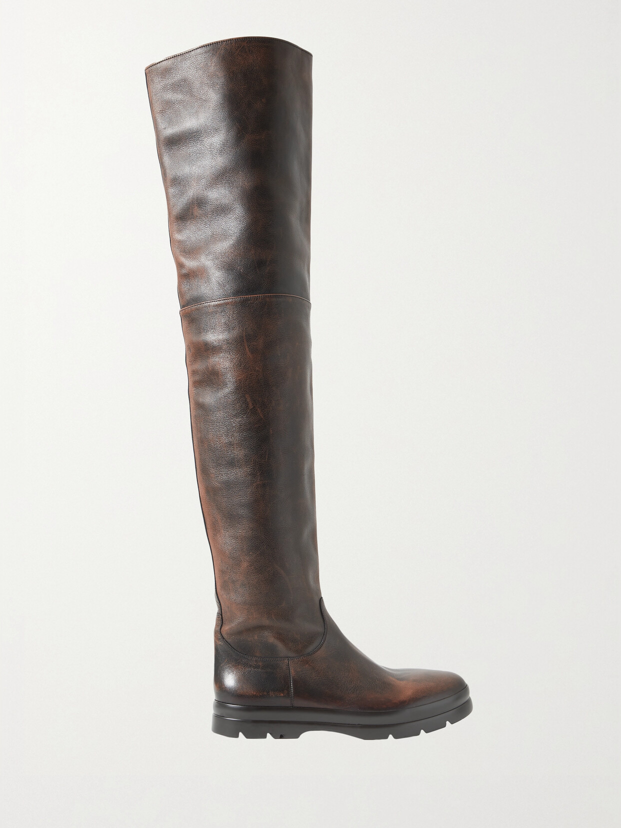 The Row Billie Leather Over-the-knee Boots - Brown