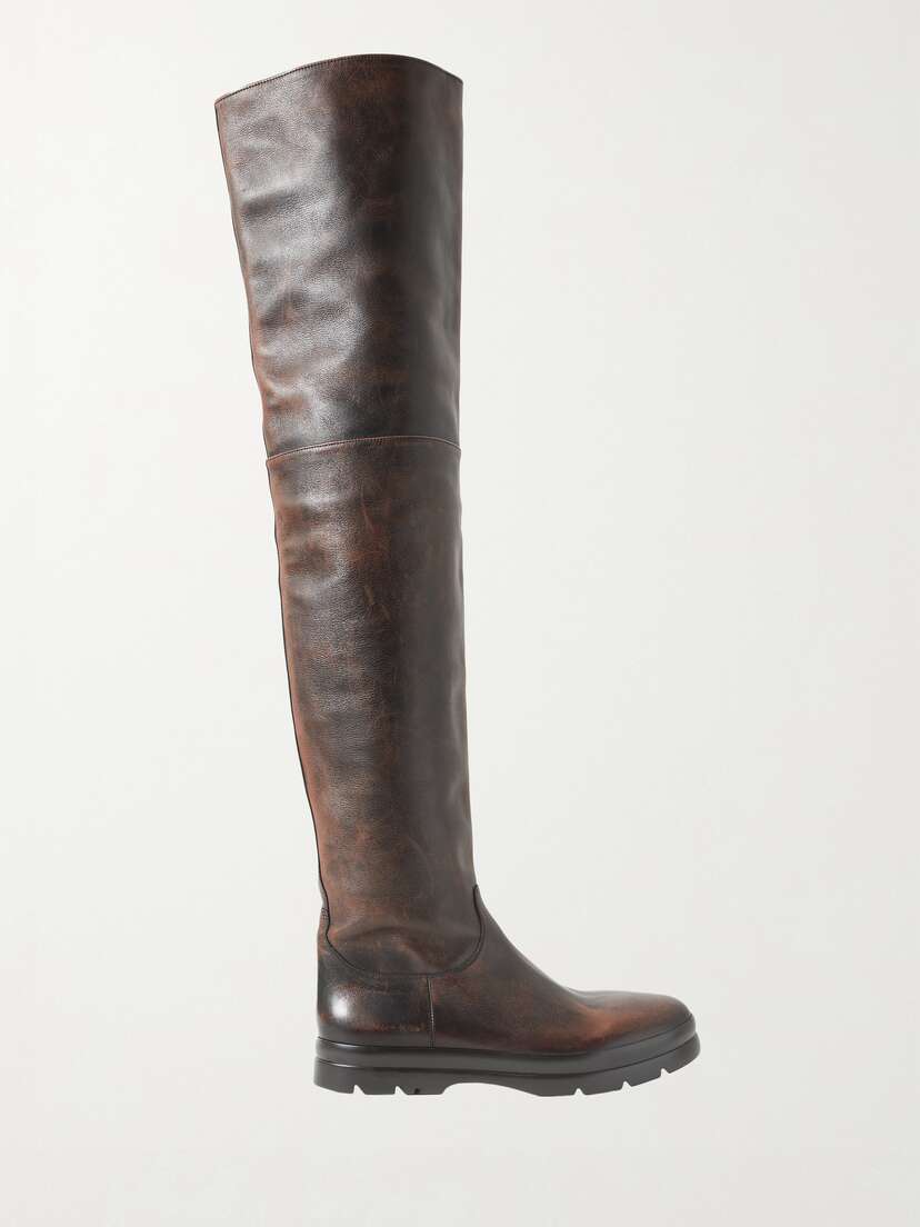 The Row Billie Leather Over-the-knee Boots