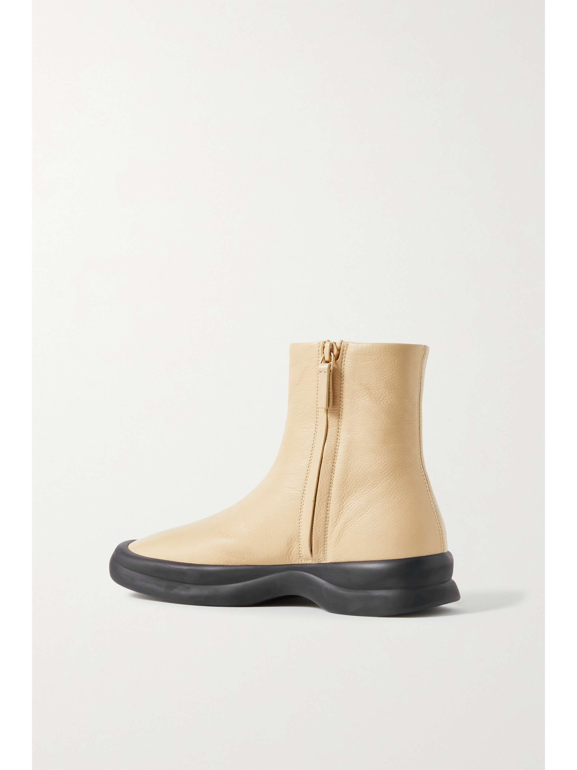 THE ROW Town leather ankle boots