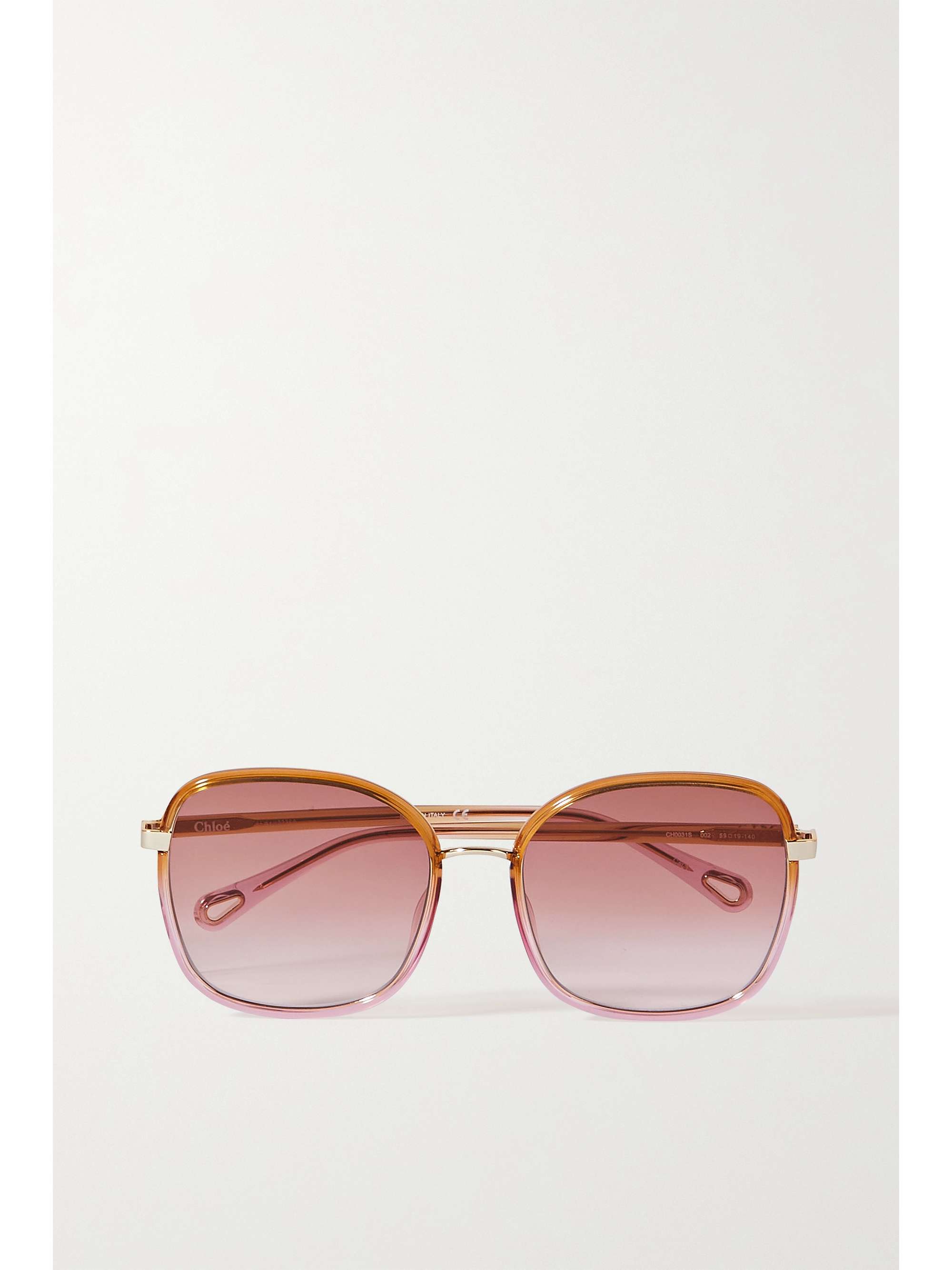 chloe square aviator sunglasses