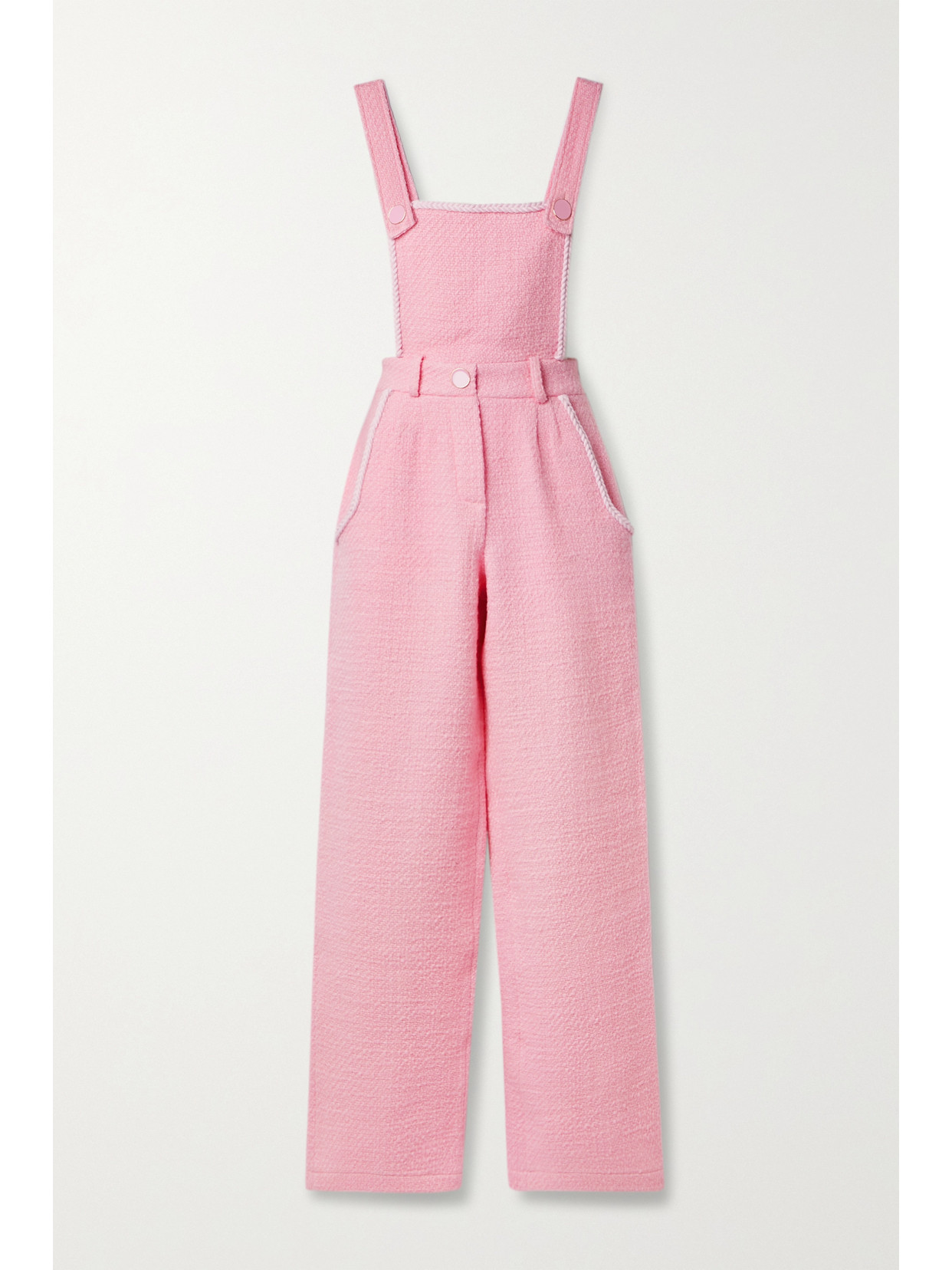 ROWEN ROSE WOOL-TWEED JUMPSUIT