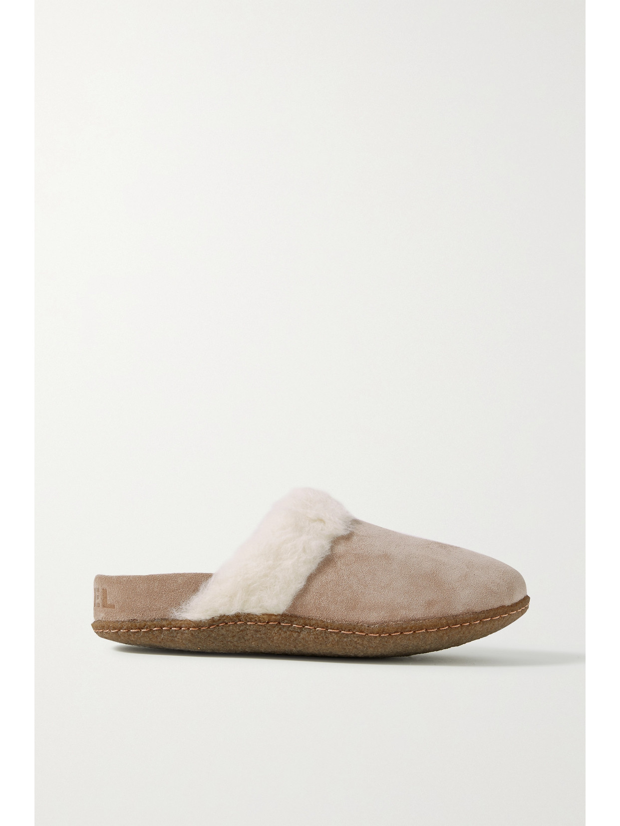 Sorel Nakiska Ii Faux Shearling Lined Slide Slipper In Brown