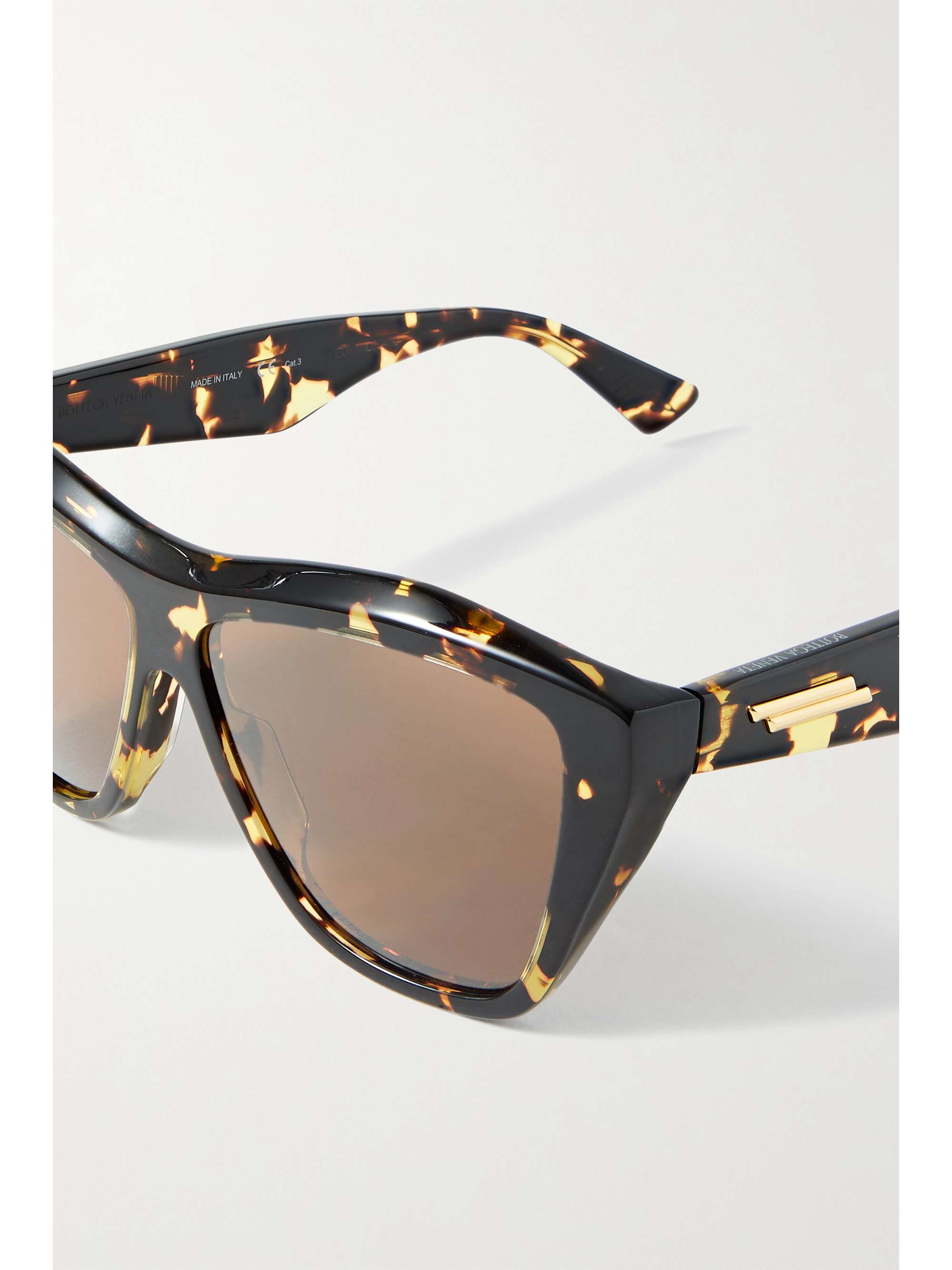 BOTTEGA VENETA EYEWEAR Cat-eye tortoiseshell acetate sunglasses