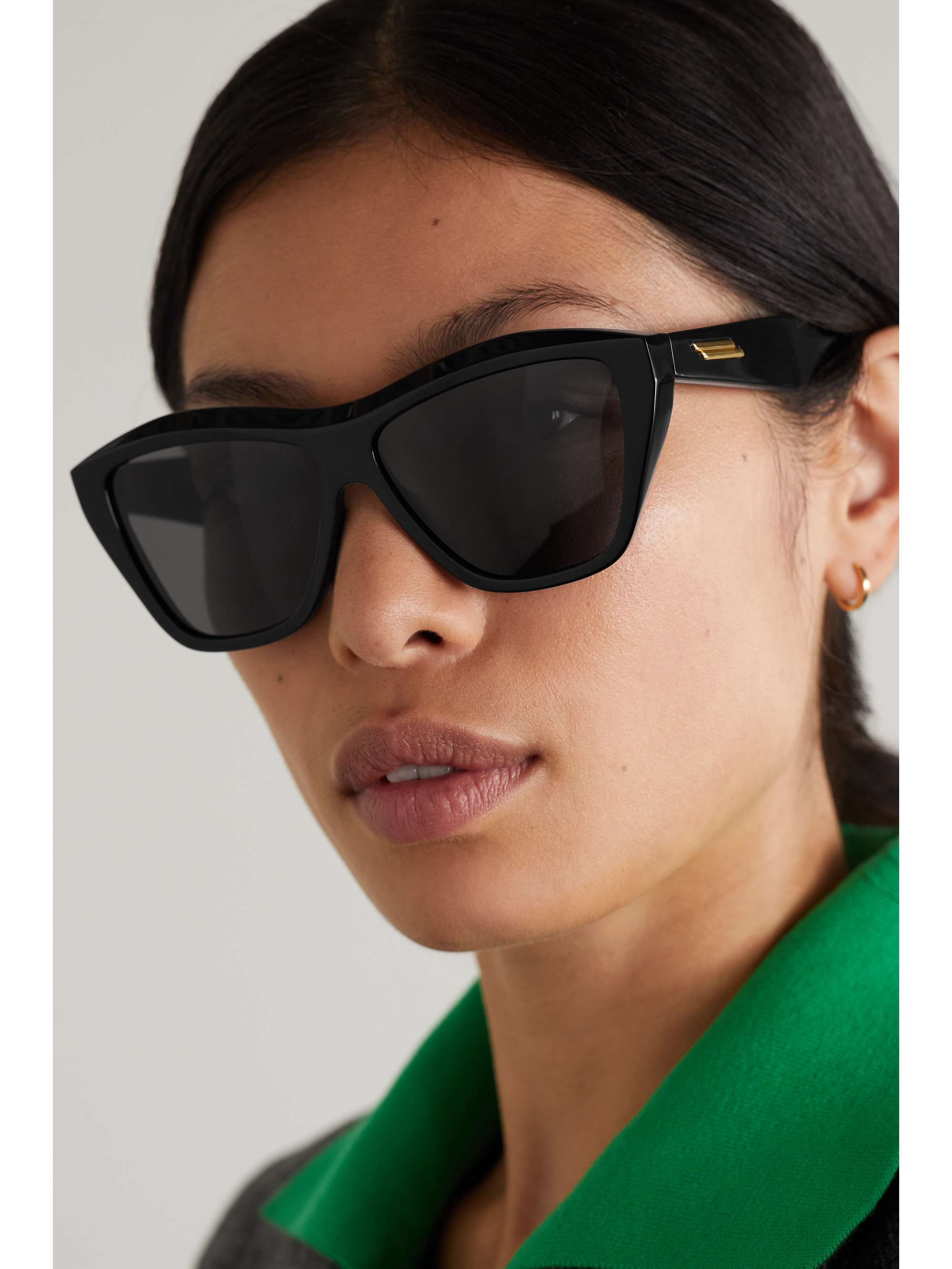 Black Cat-eye acetate sunglasses 