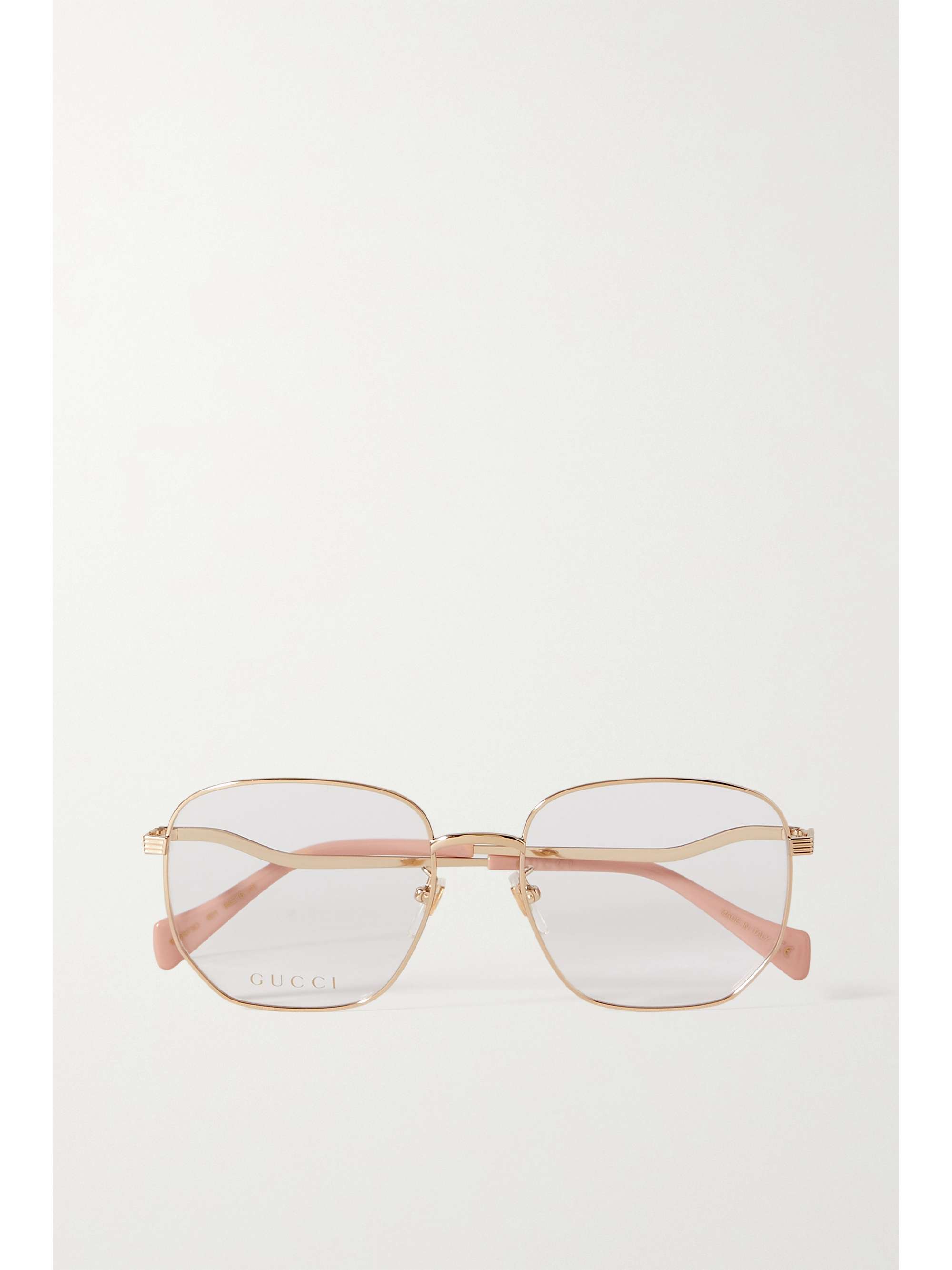 gucci eyewear hexagonal frame glasses