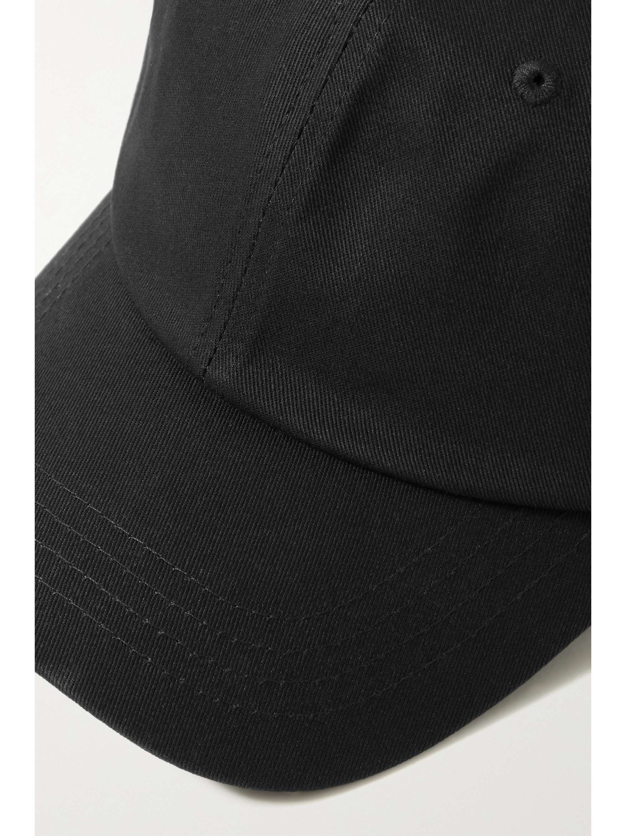 Black Carliy embroidered cotton-twill 
