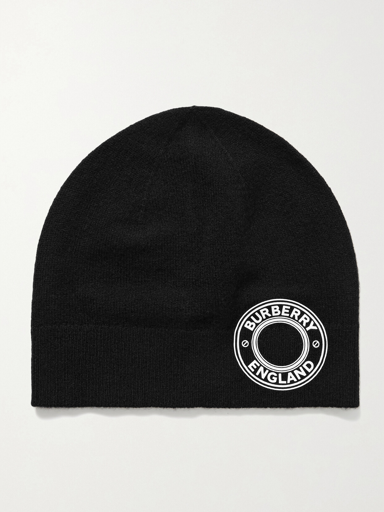 Burberry - Printed Cashmere-blend Beanie - Black